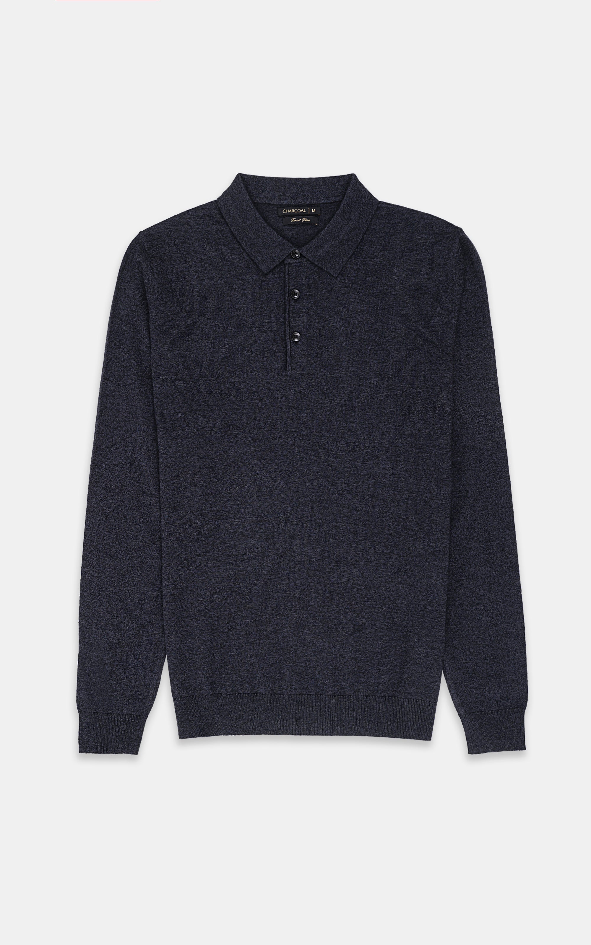 SWEATER WITH COLLAR DARK NAVY