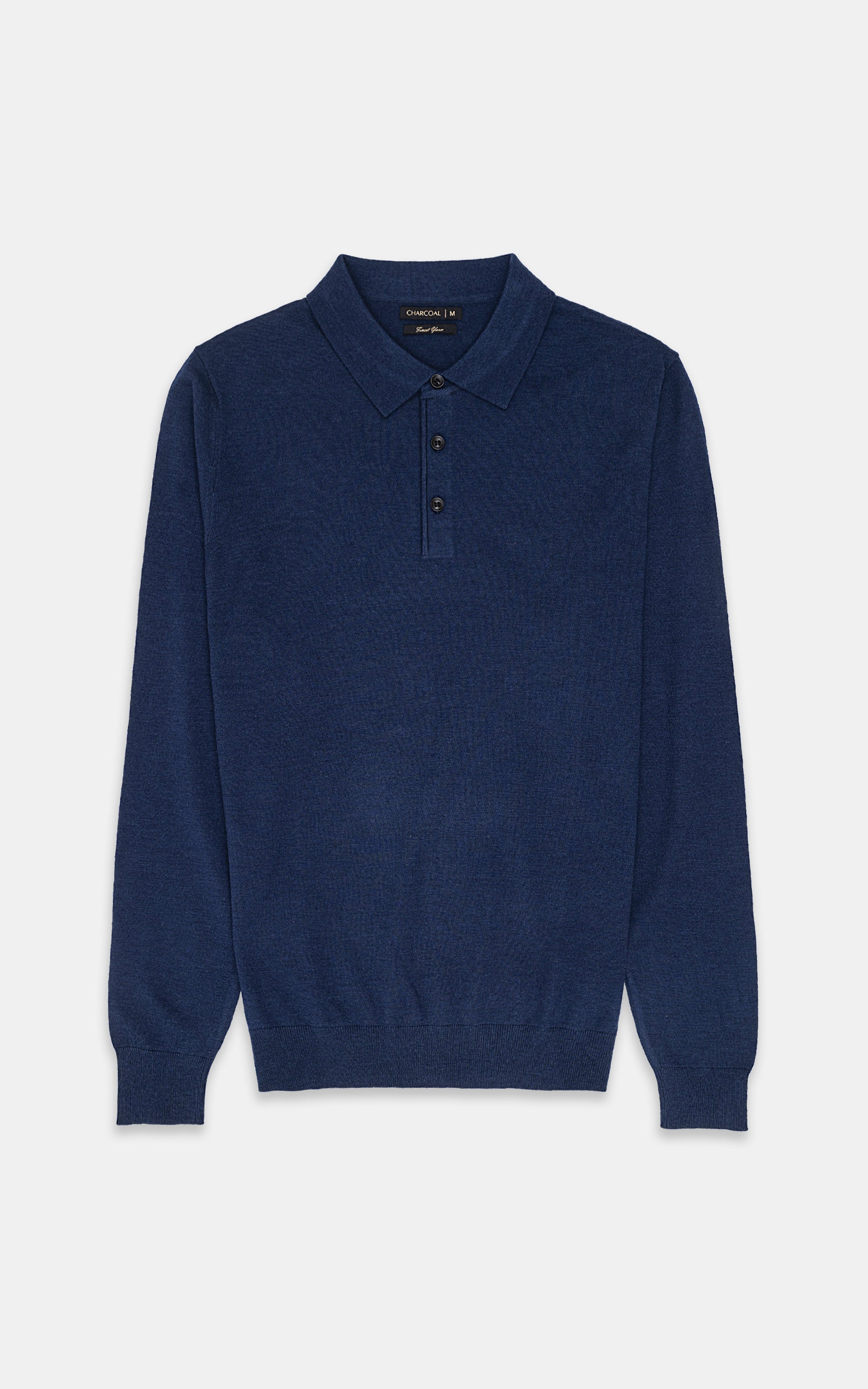 SWEATER WITH COLLAR NAVY