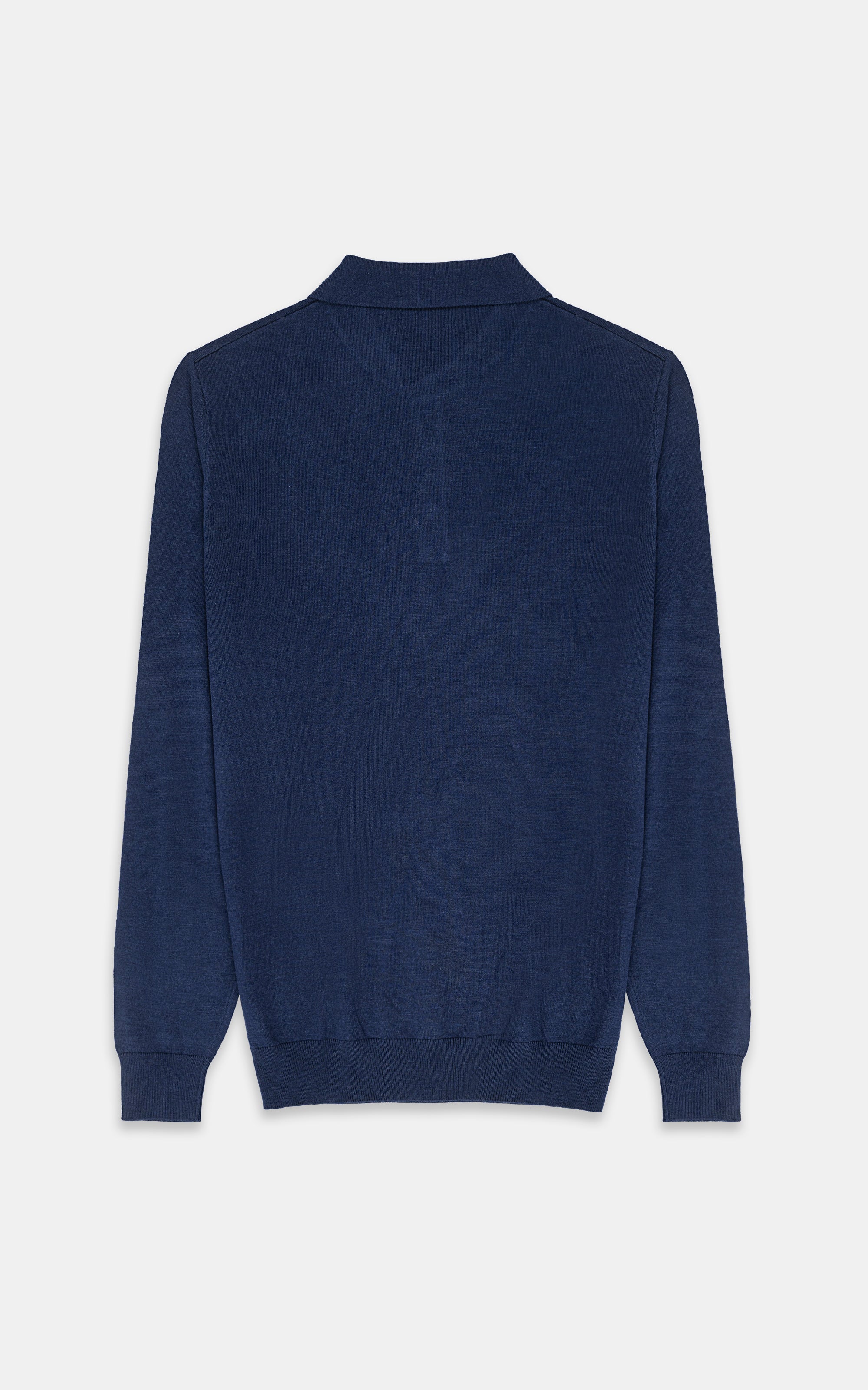 SWEATER WITH COLLAR NAVY