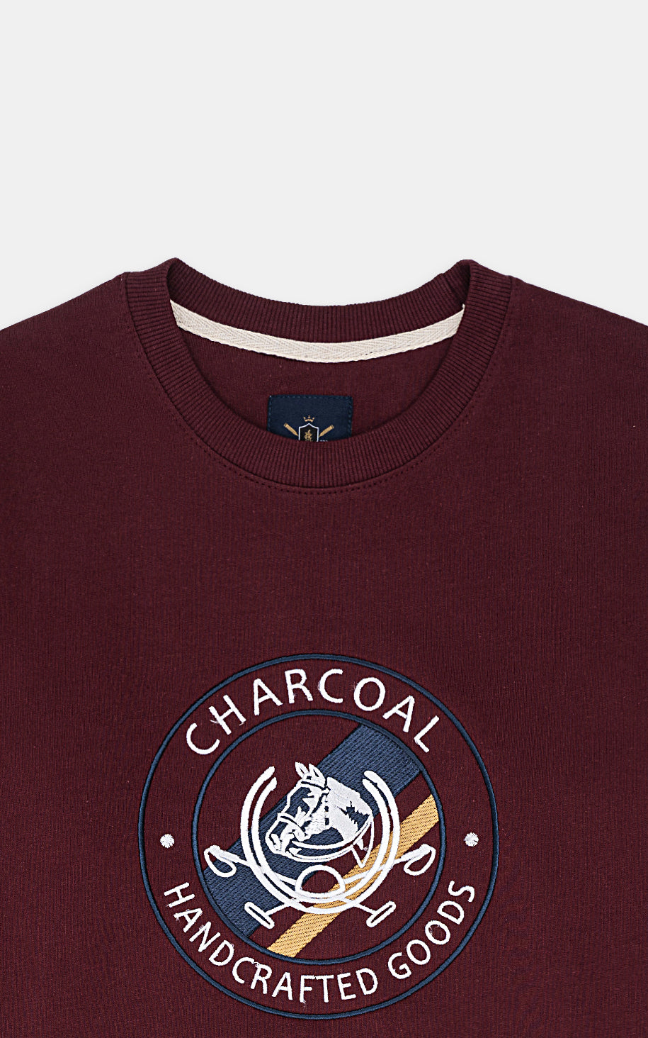 CREW NECK SWEAT SHIRT MAROON