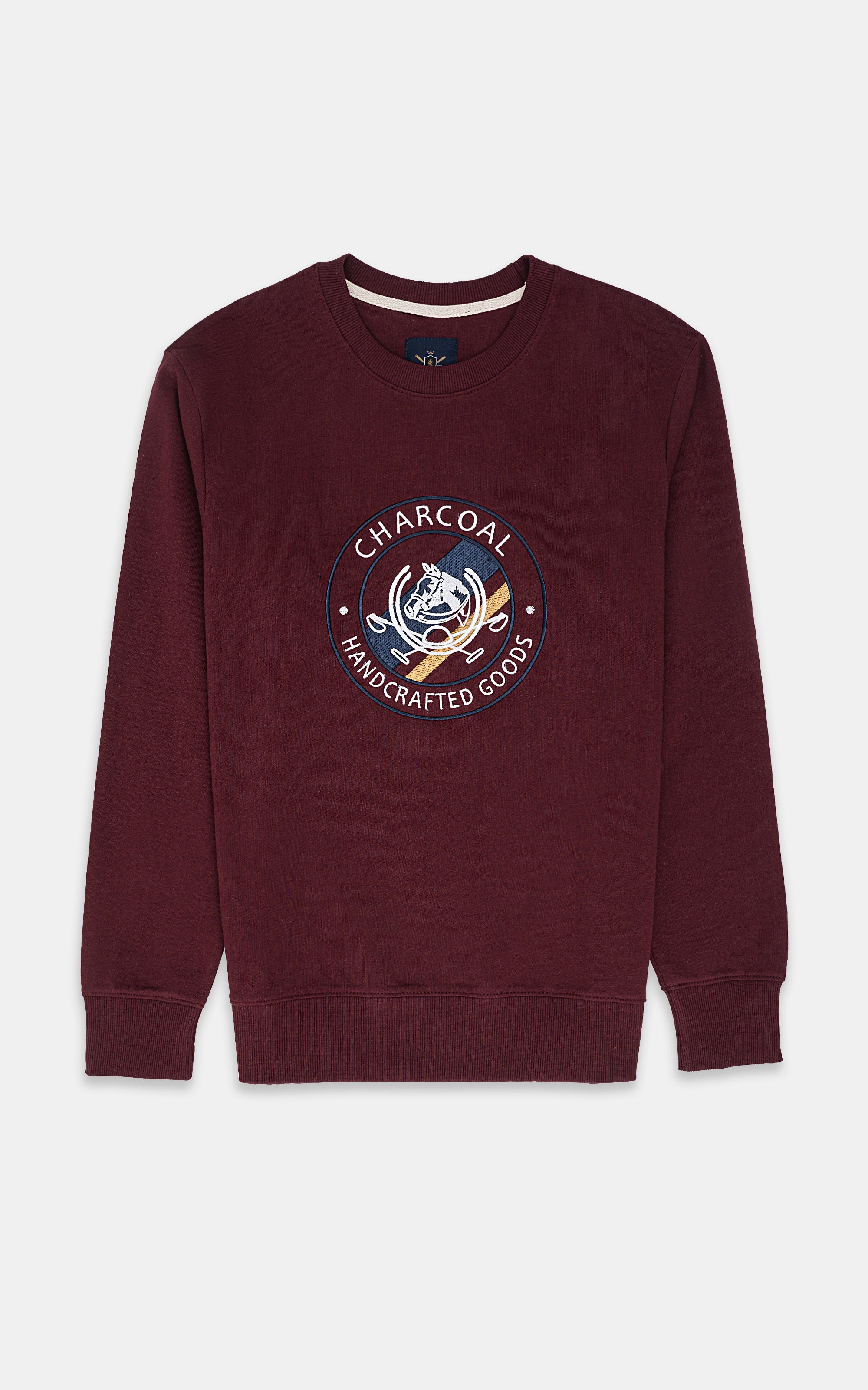 CREW NECK SWEAT SHIRT MAROON