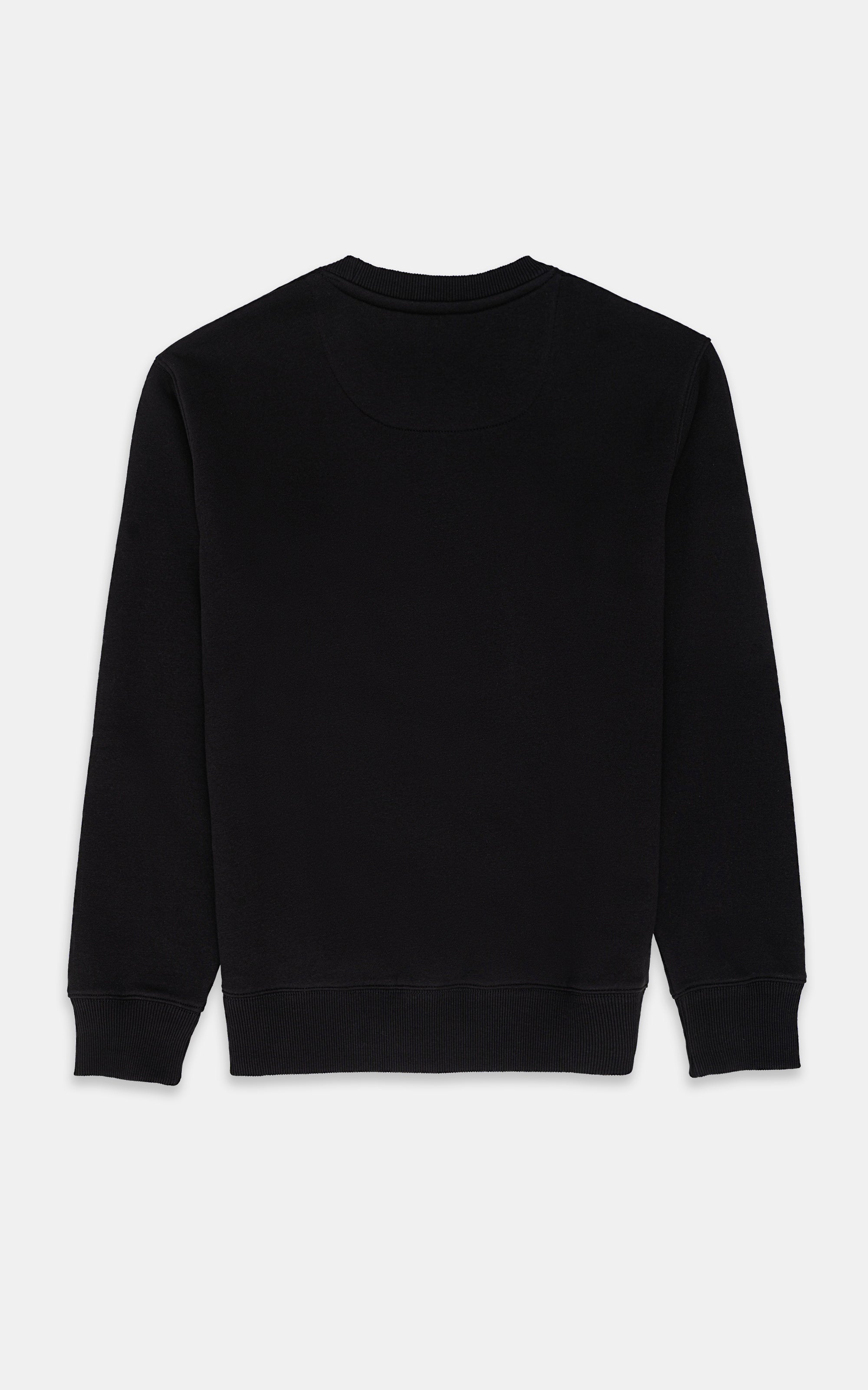 CREW NECK SWEAT SHIRT BLACK