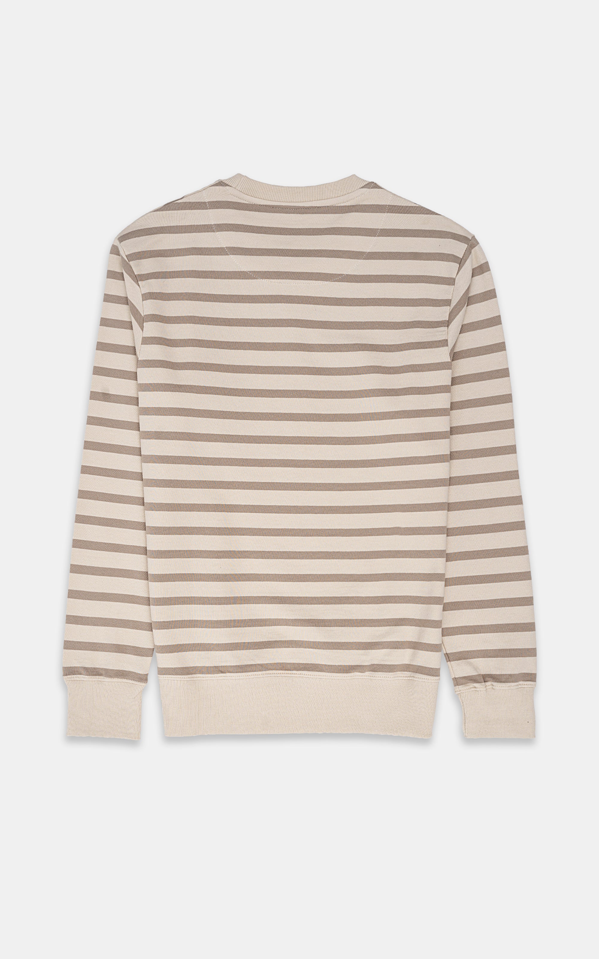 STRIPED SWEATSHIRT ACRO KHAKI