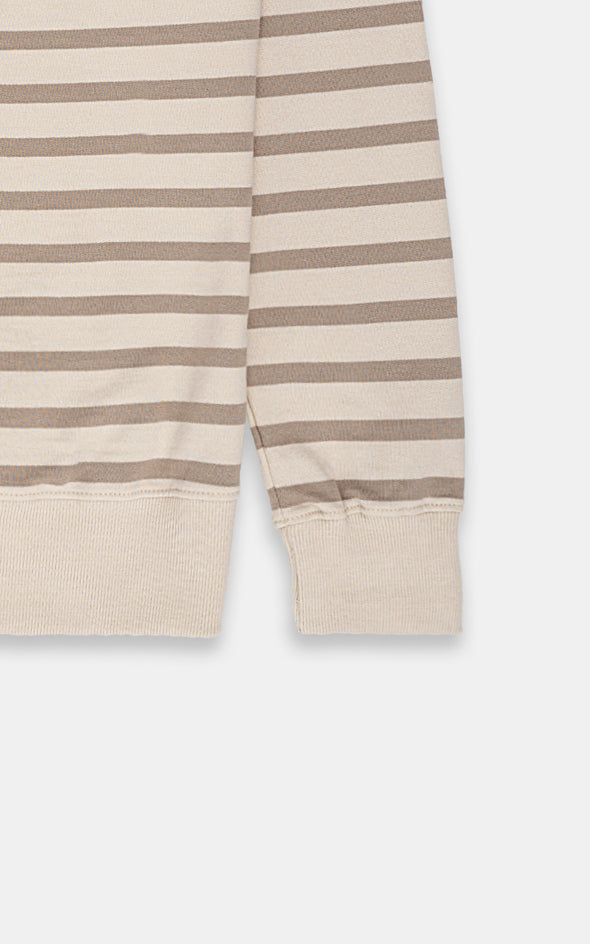 STRIPED SWEATSHIRT ACRO KHAKI