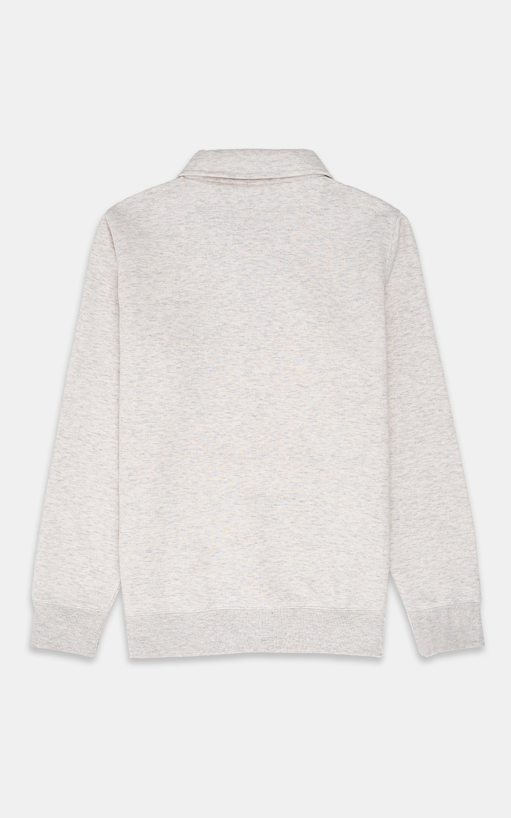 HALF ZIP SWEAT SHIRT OATMEAL