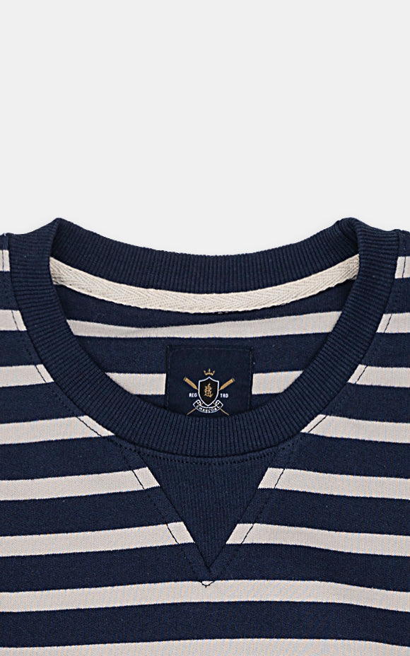 STRIPED SWEATSHIRT NAVY ACRO