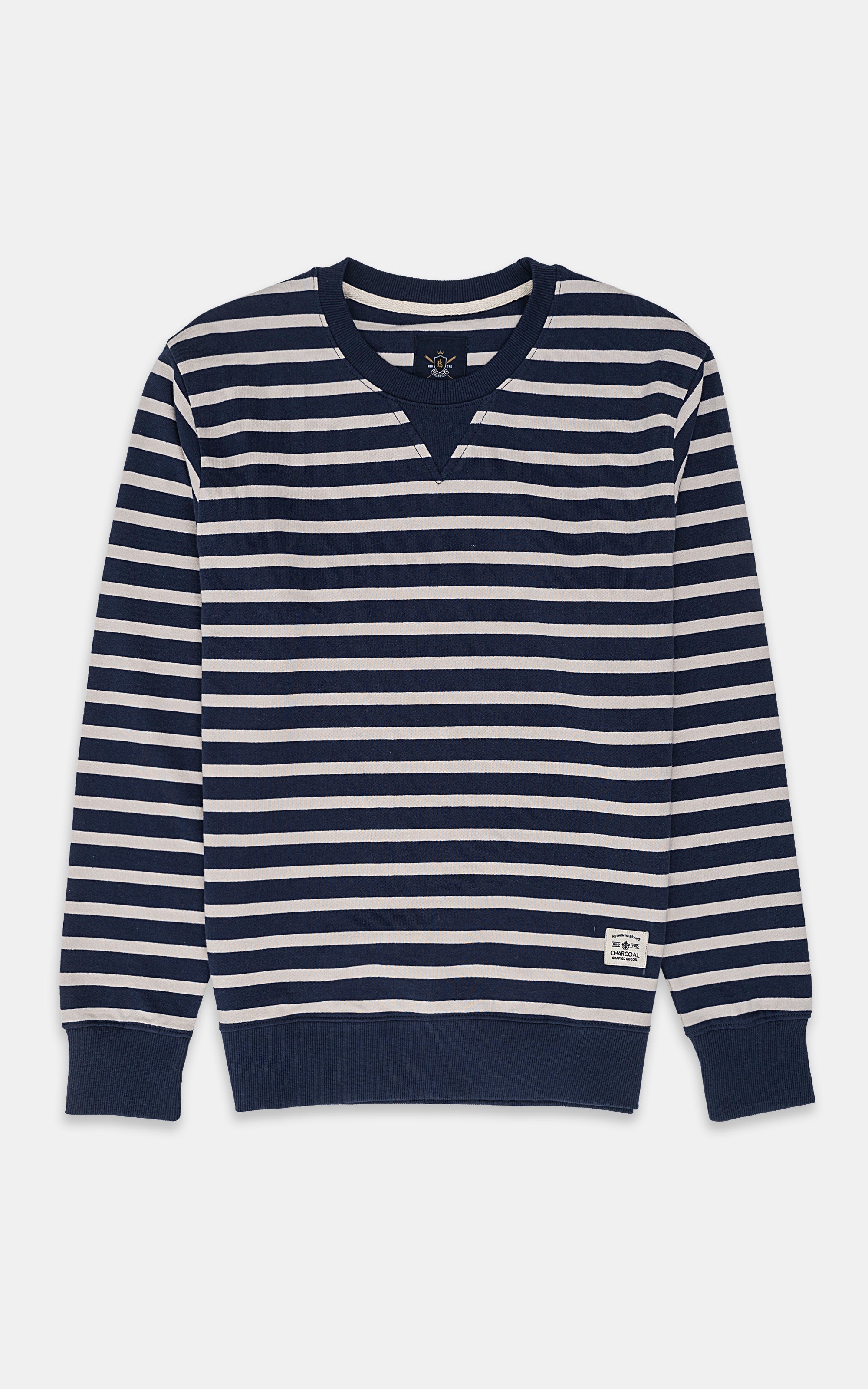 STRIPED SWEATSHIRT NAVY ACRO