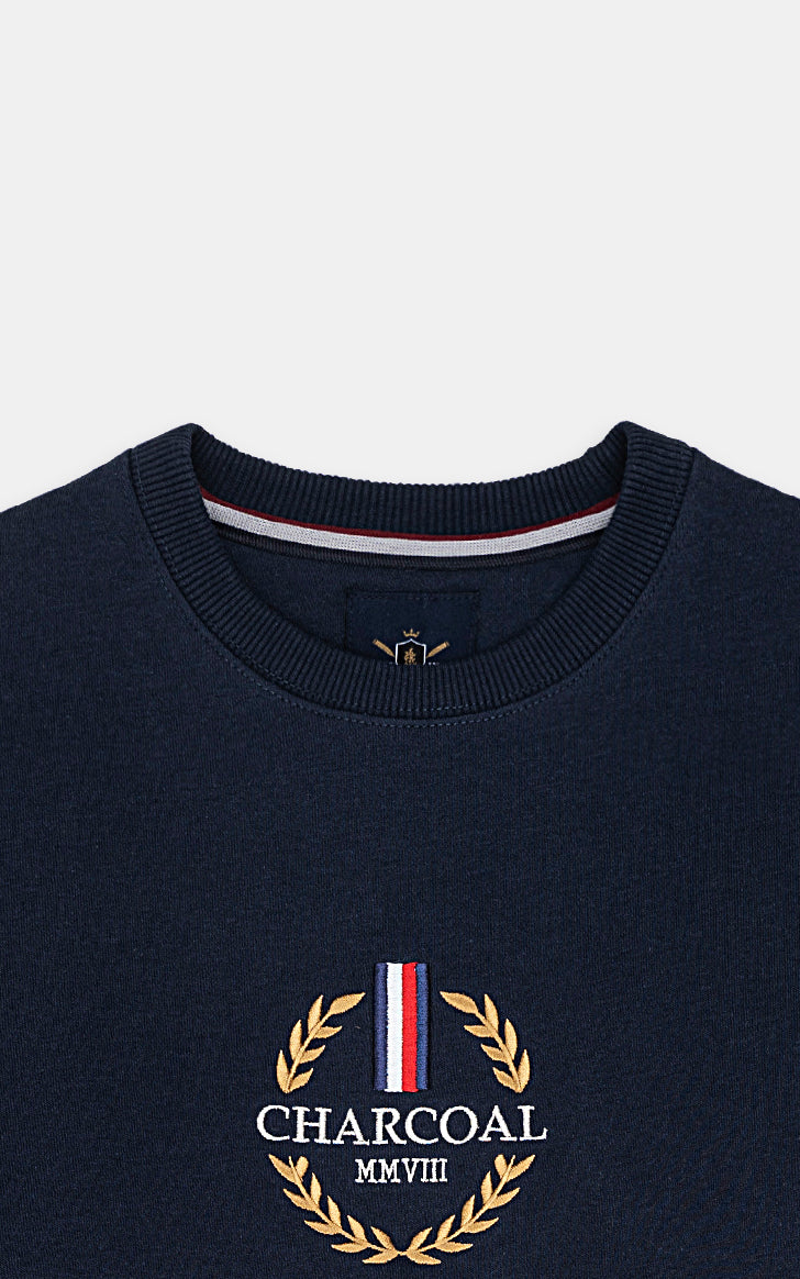 CREW NECK SWEAT SHIRT NAVY