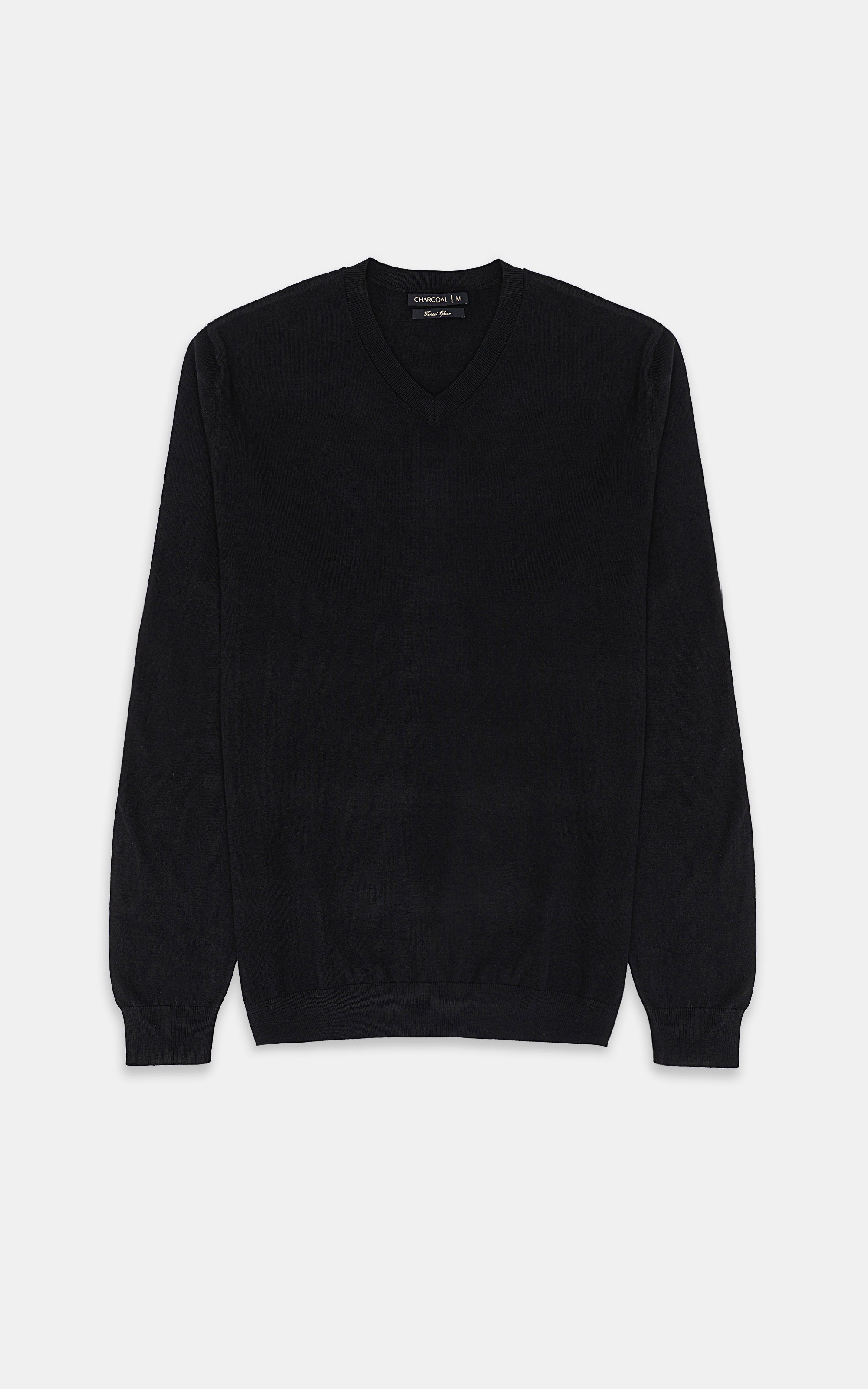 SWEATER V NECK BLACK