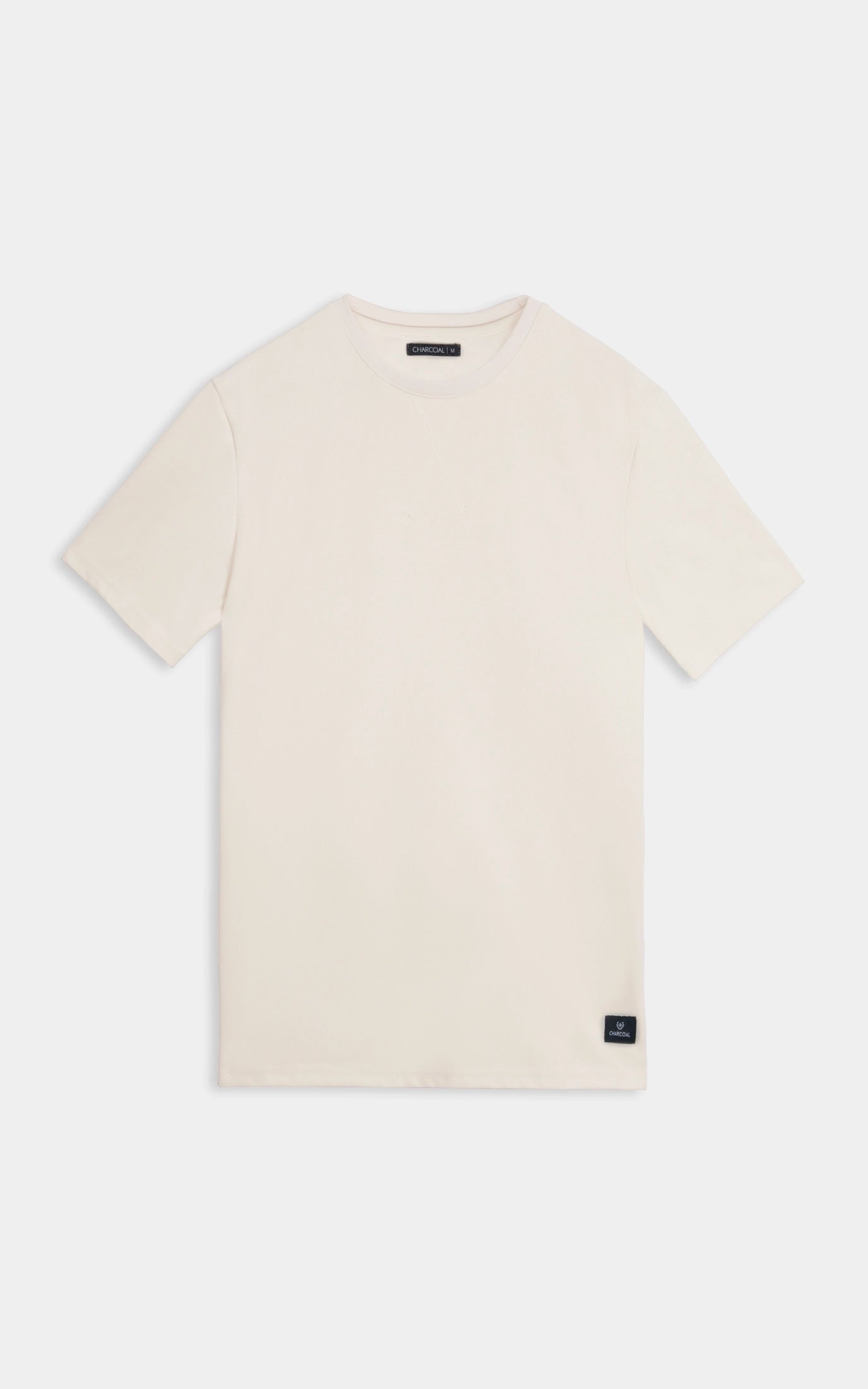CREW NECK OVERSIZED T-SHIRT BEIGE