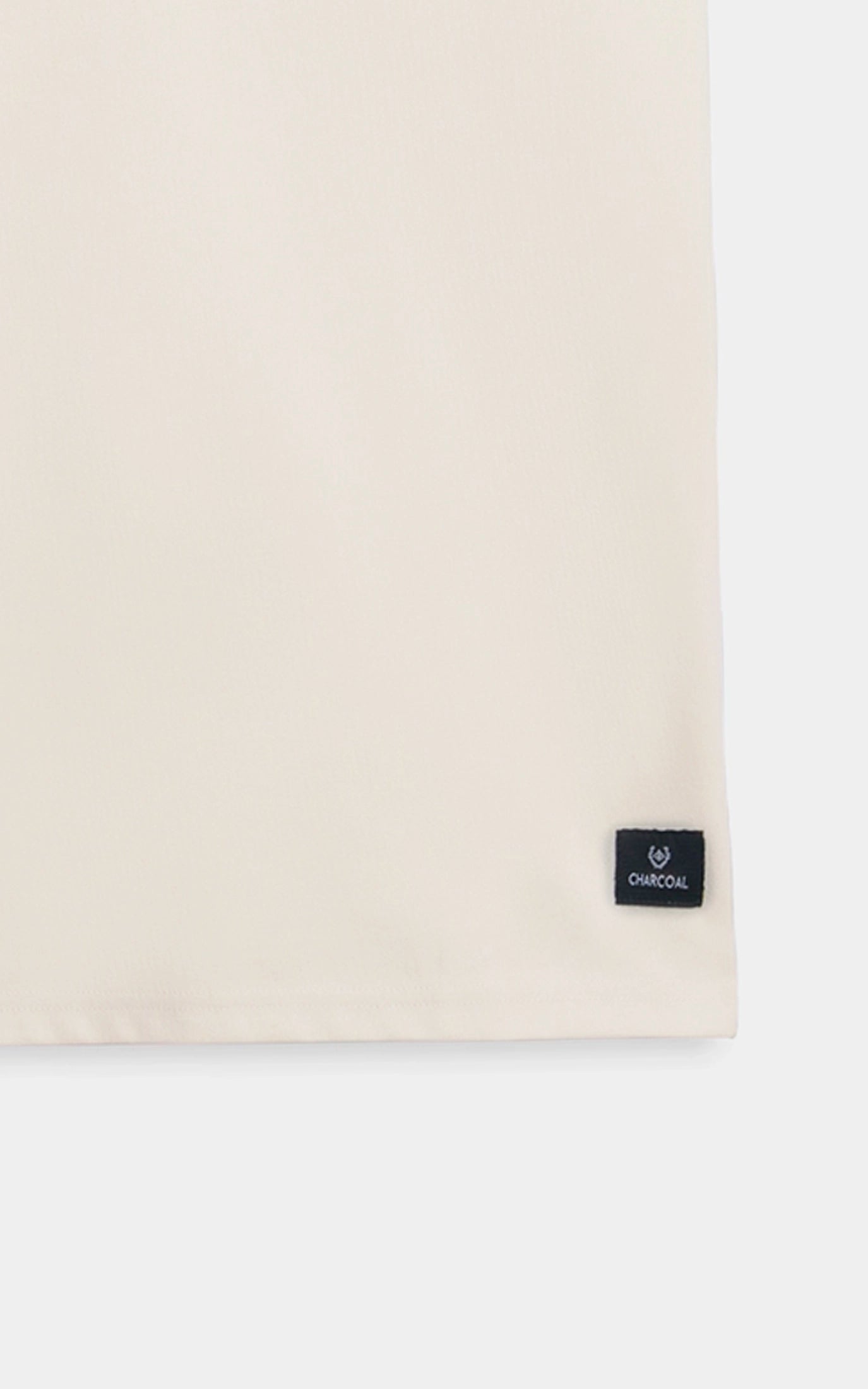 CREW NECK OVERSIZED T-SHIRT BEIGE