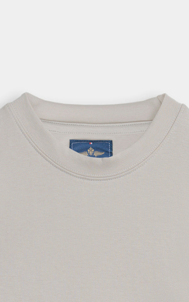 OVERSIZED SCUBA T-SHIRT BEIGE