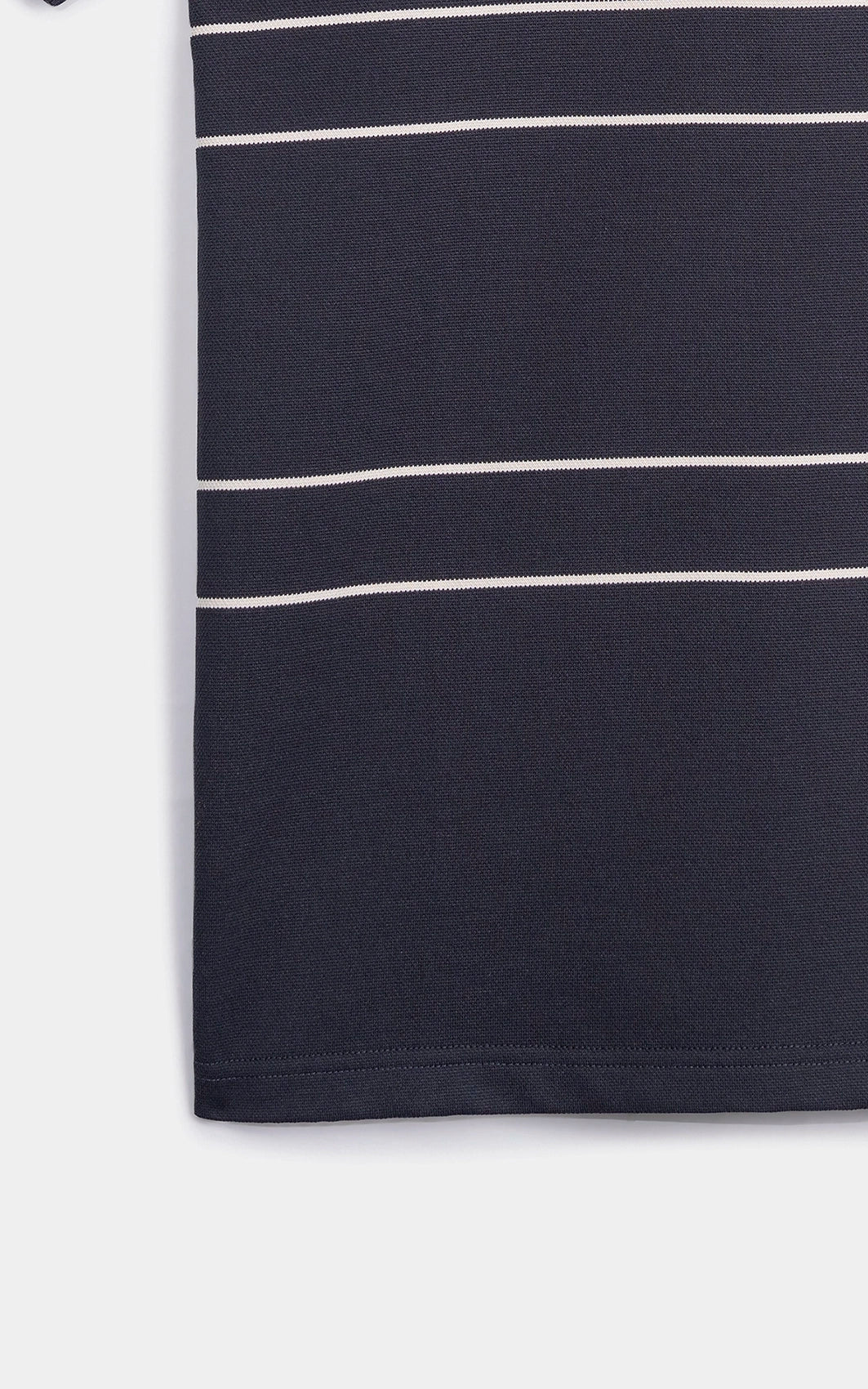 SMART FIT CLASSIC PREMIUM STRIPED POLO SHIRT DARK GREY