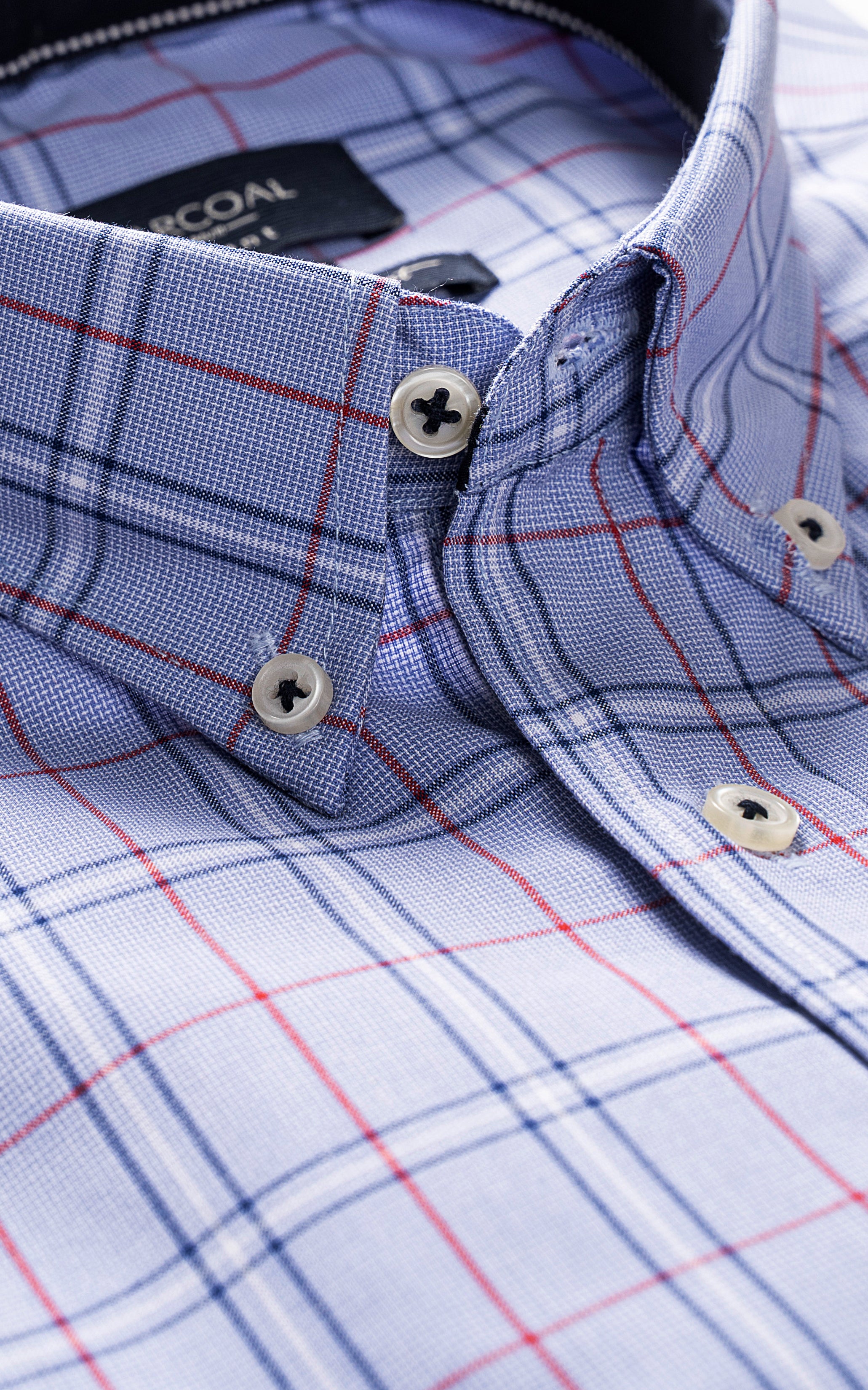 SEMI FORMAL SHIRT BLUE CHECK