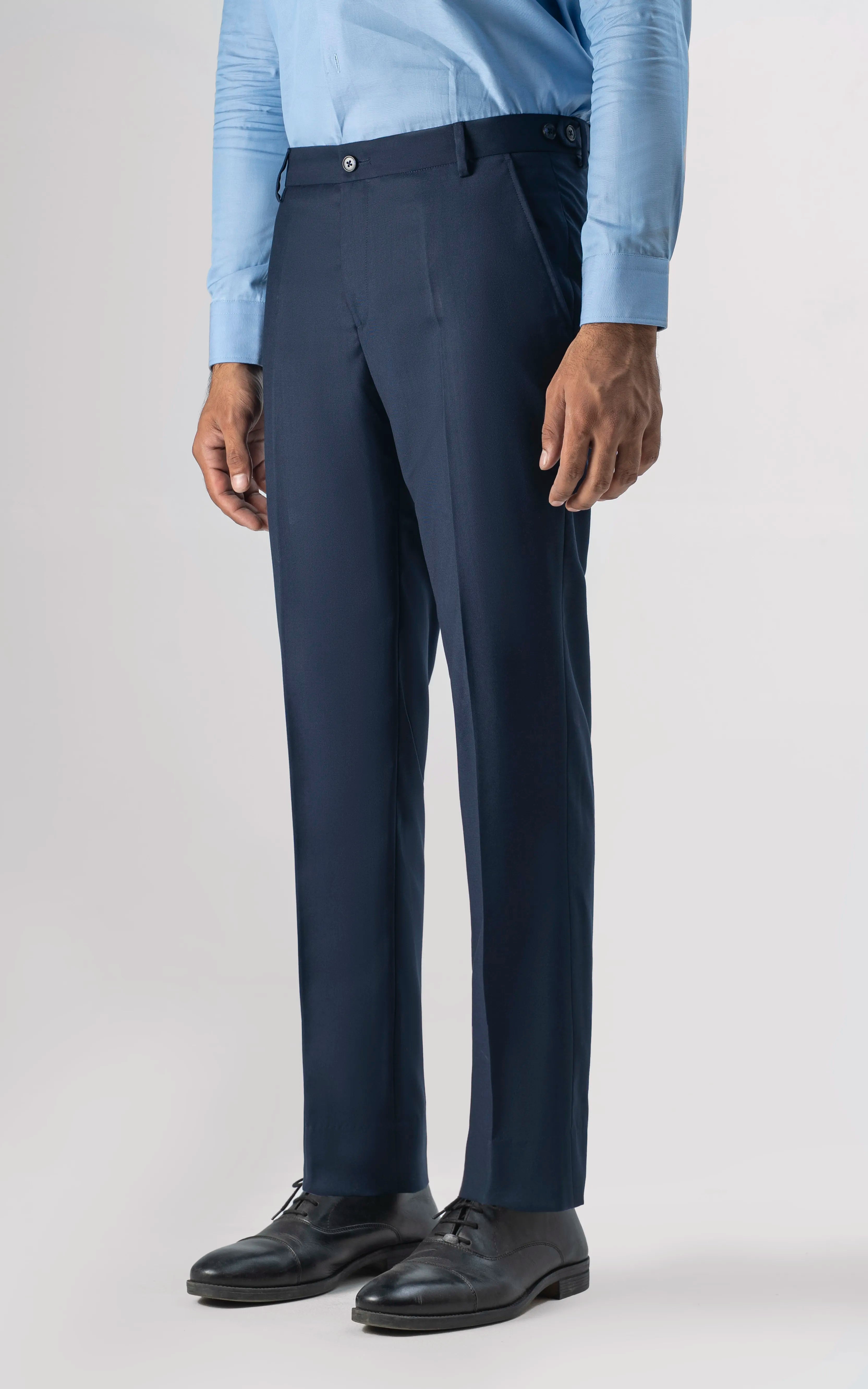 Adjustable Waist Dress Pant Navy