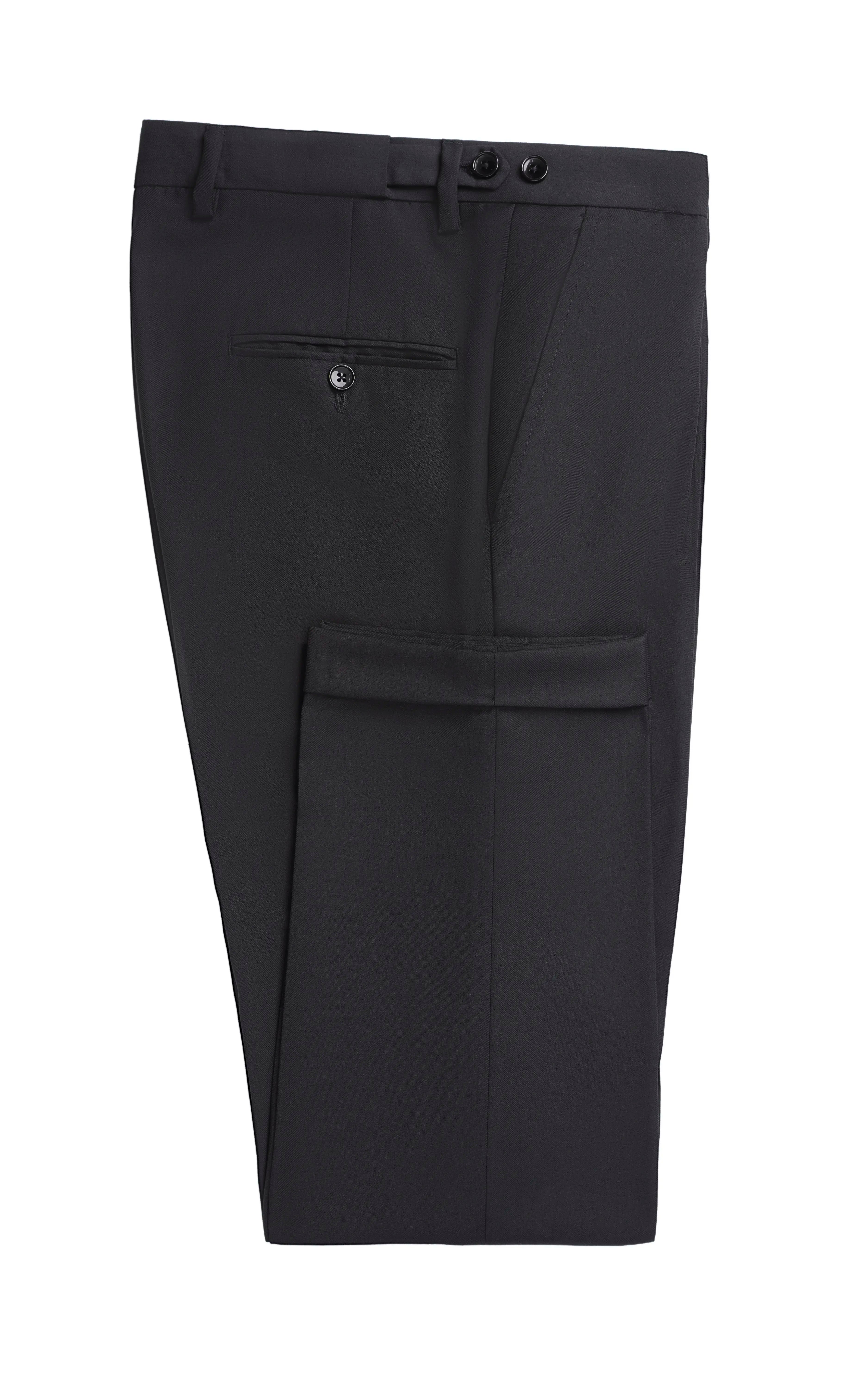 Adjustable Waist Dress Pant Black