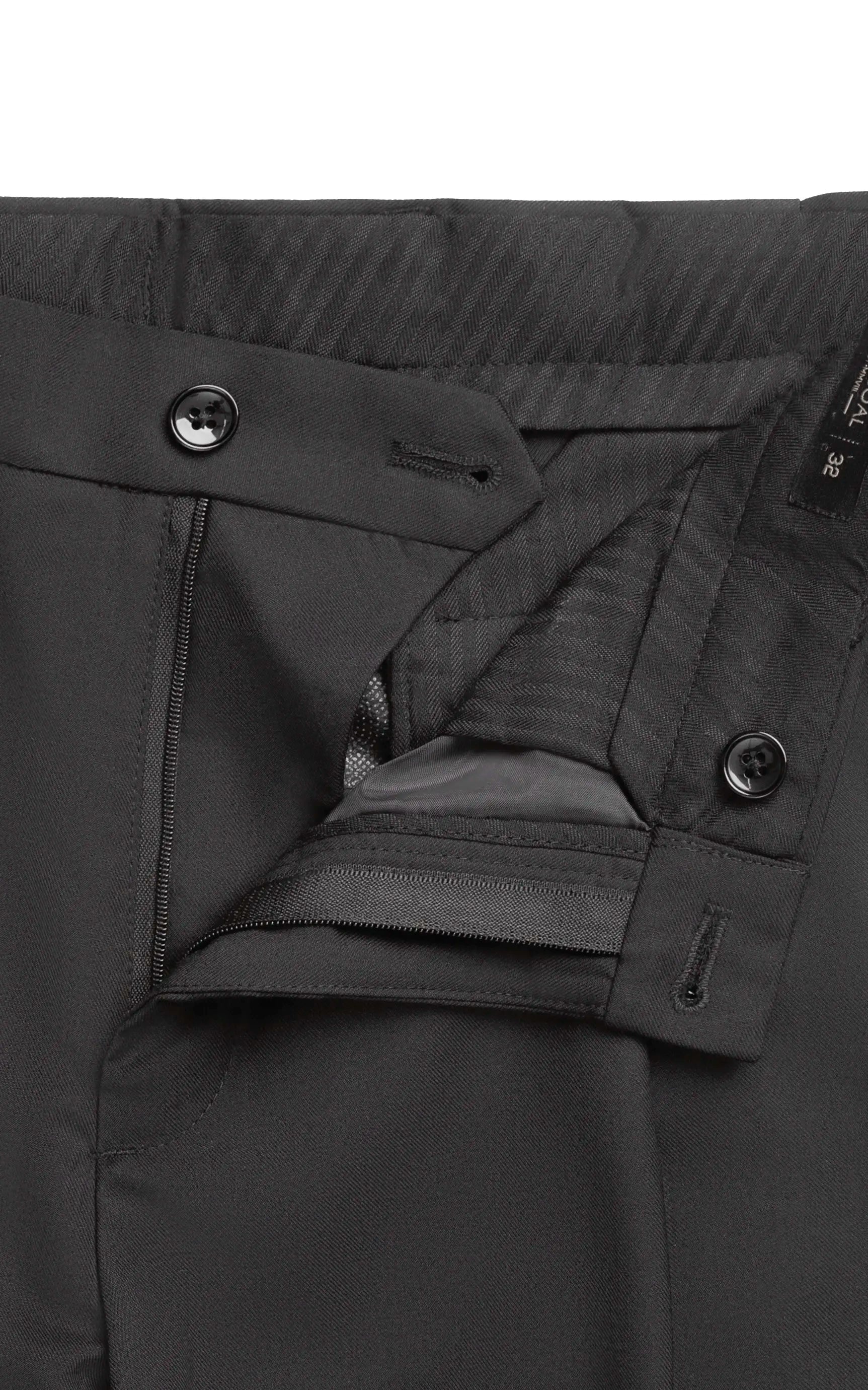 Adjustable Waist Dress Pant Charcoal