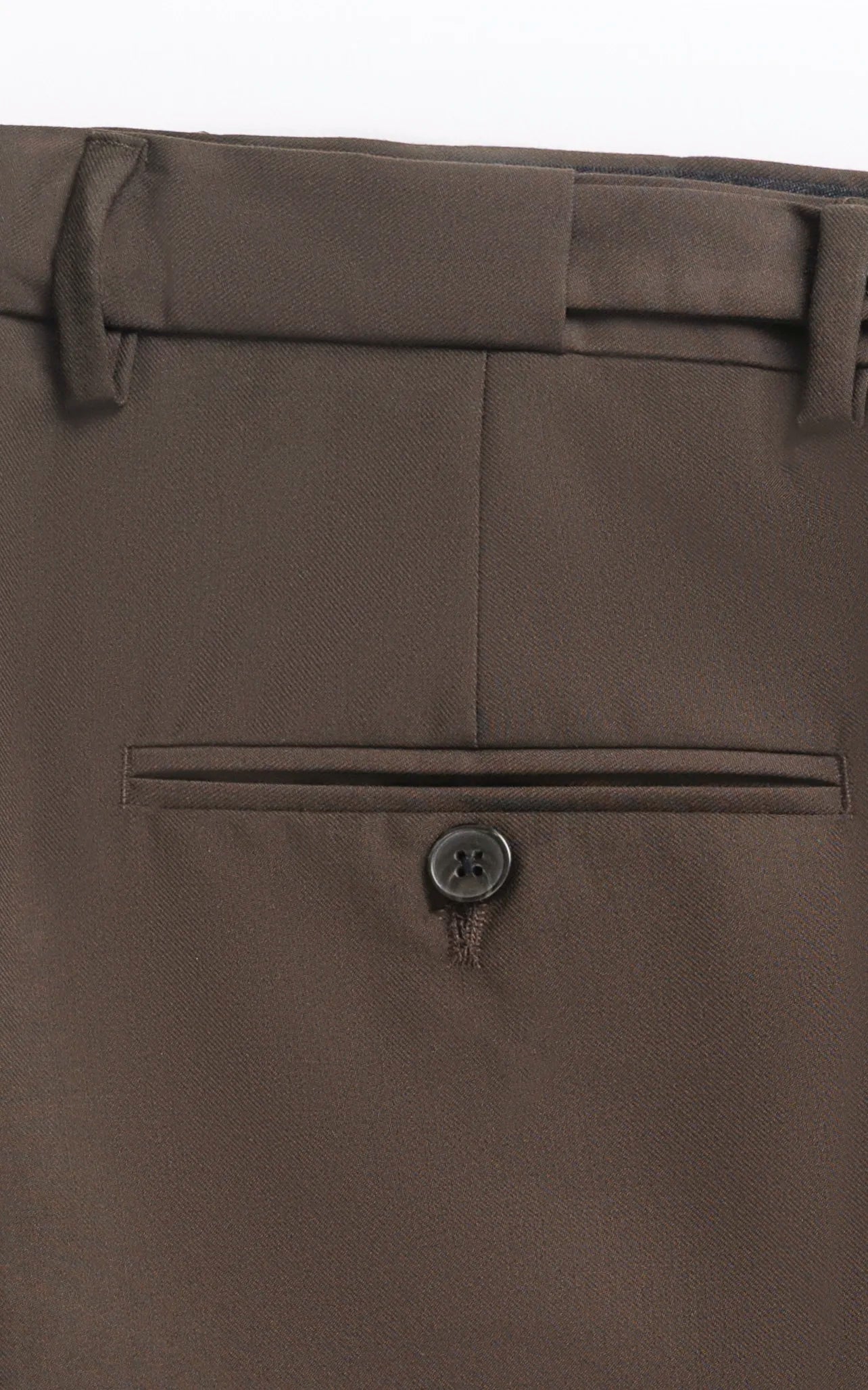 Adjustable Pleated Pant Dark Brown