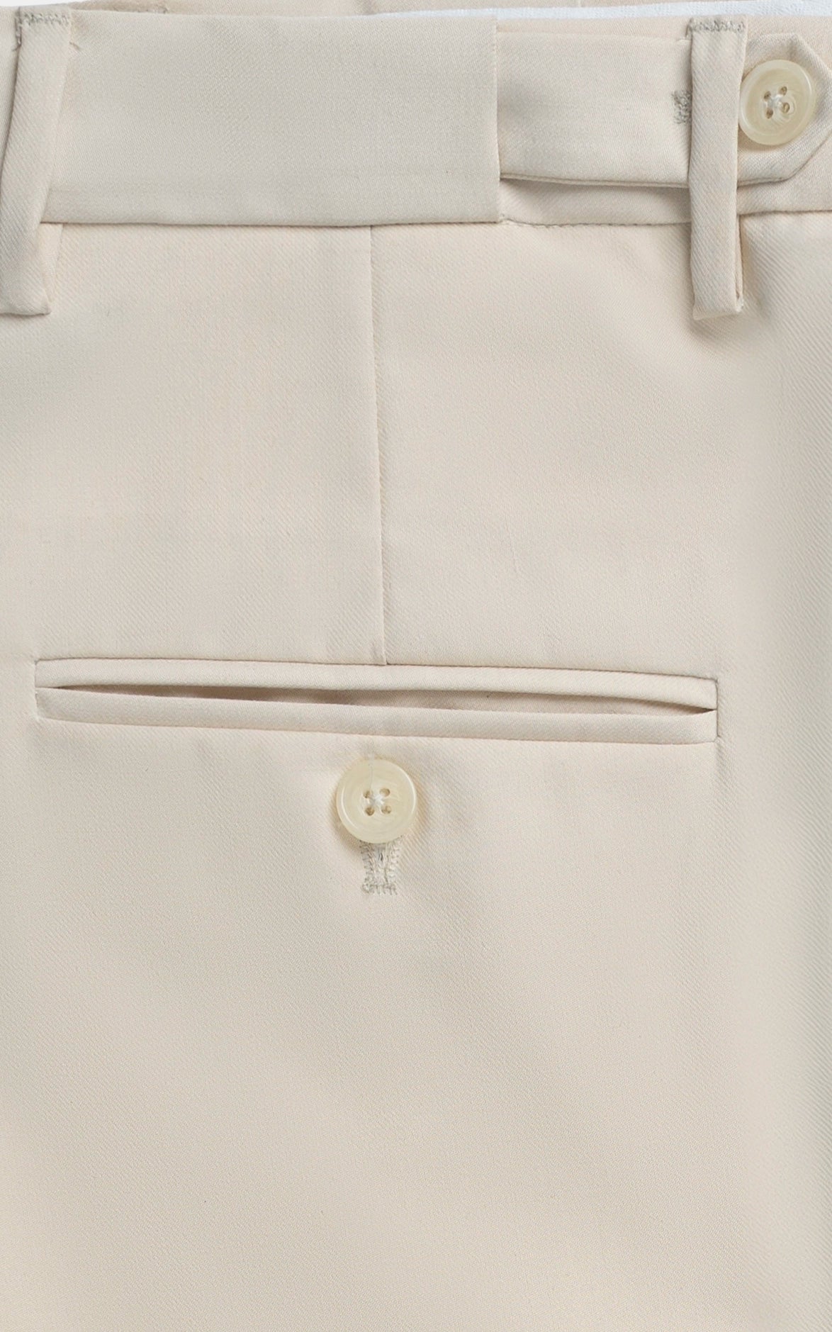 Adjustable Pleated Pant Off white