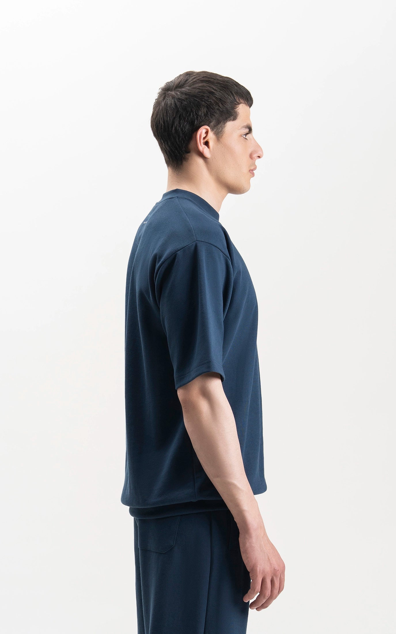 OVERSIZED SCUBA T-SHIRT TEAL BLUE