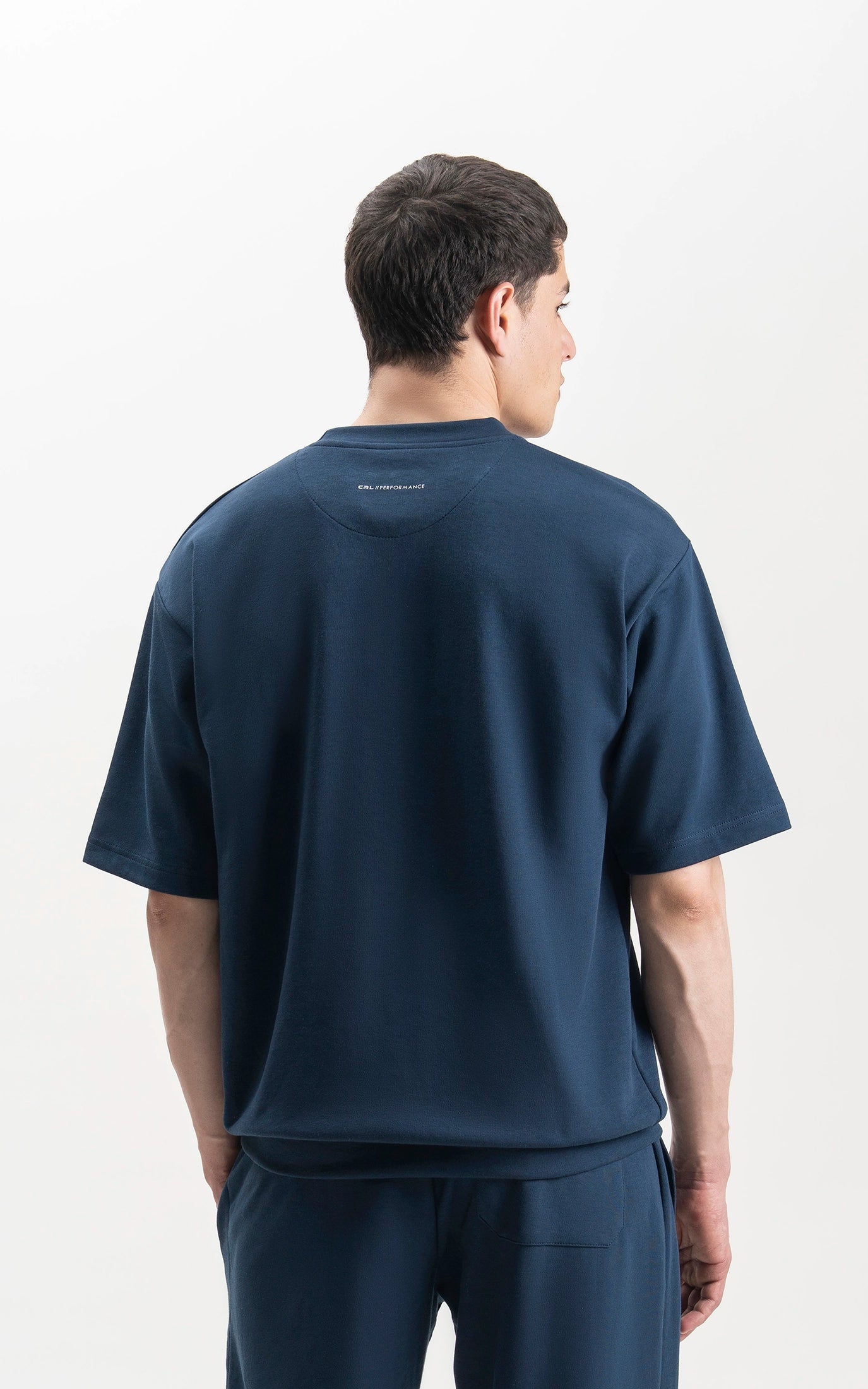 OVERSIZED SCUBA T-SHIRT TEAL BLUE