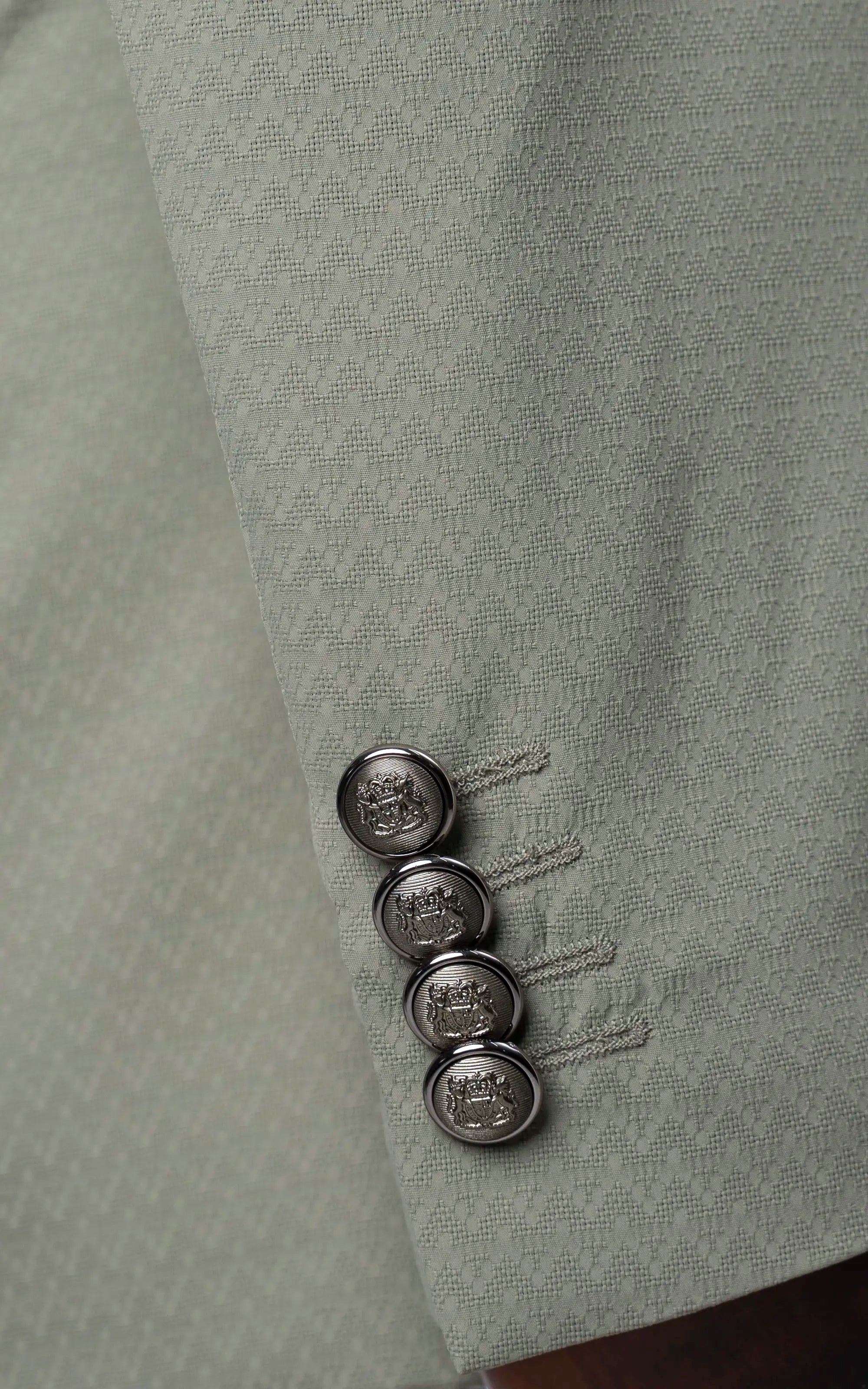 TEXTURED BLENDED PRINCE COAT | FESTIVE COLLECTION LIGHT GREEN