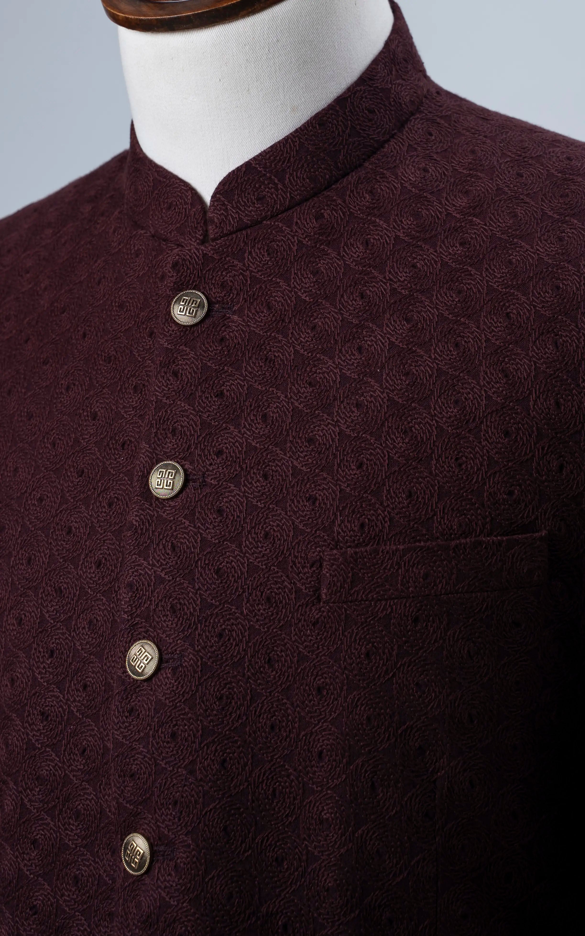 PRINCE COAT DULL MAROON