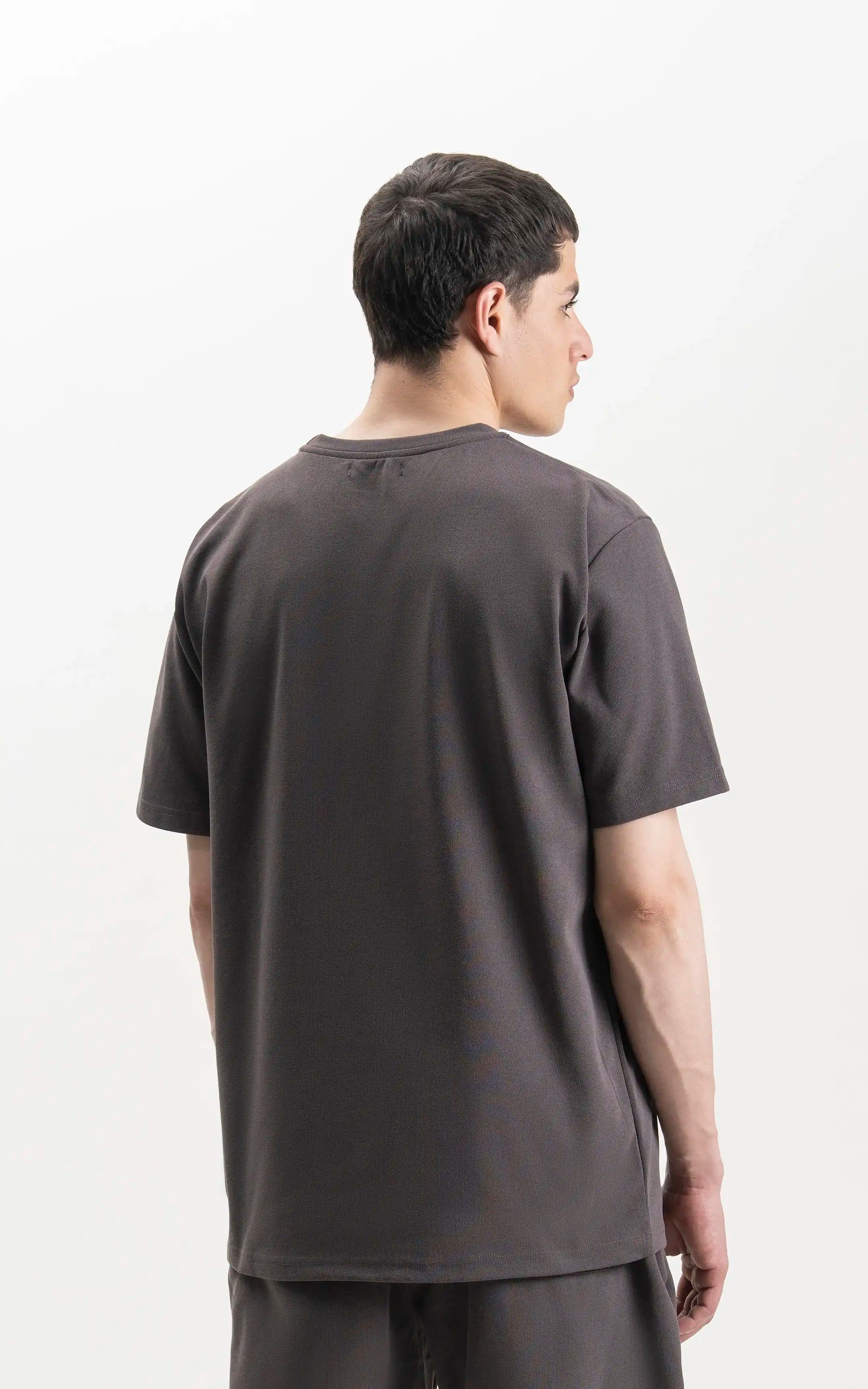 CREW NECK OVERSIZED T-SHIRT CHARCOAL GREY