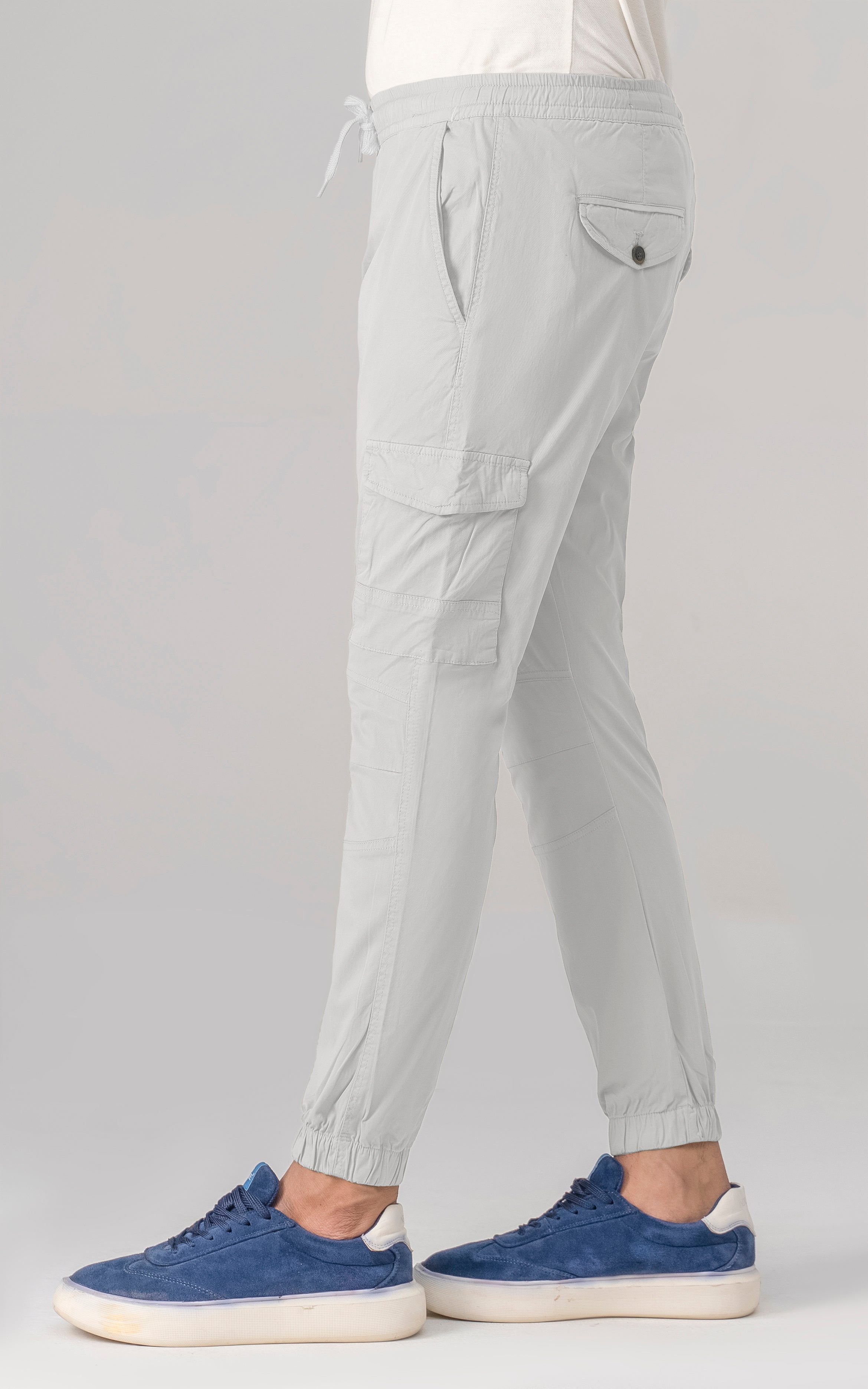 CASUAL JOGGER TROUSER ECRU WHITE