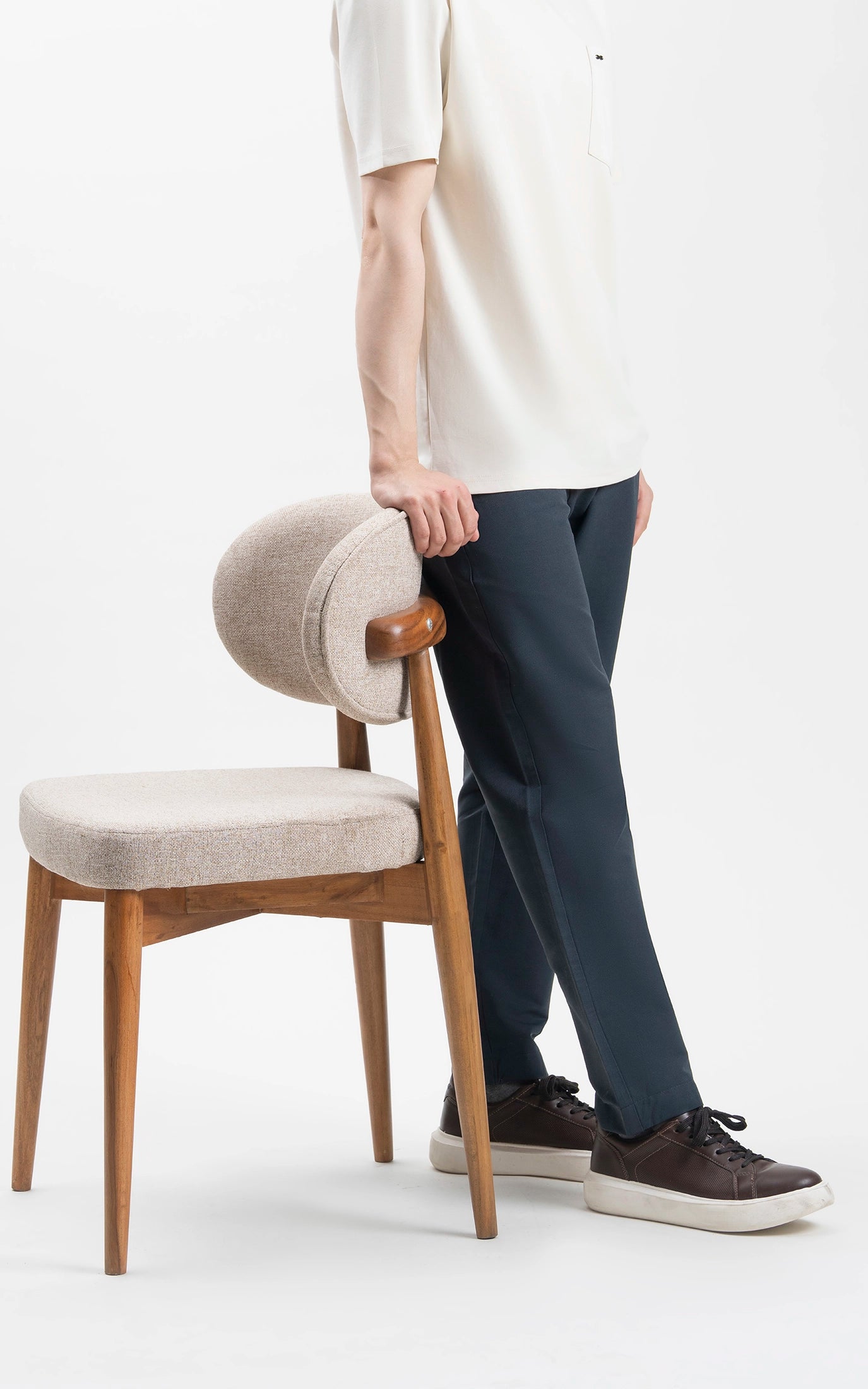 CASUAL TROUSER BONE POCKET NAVY