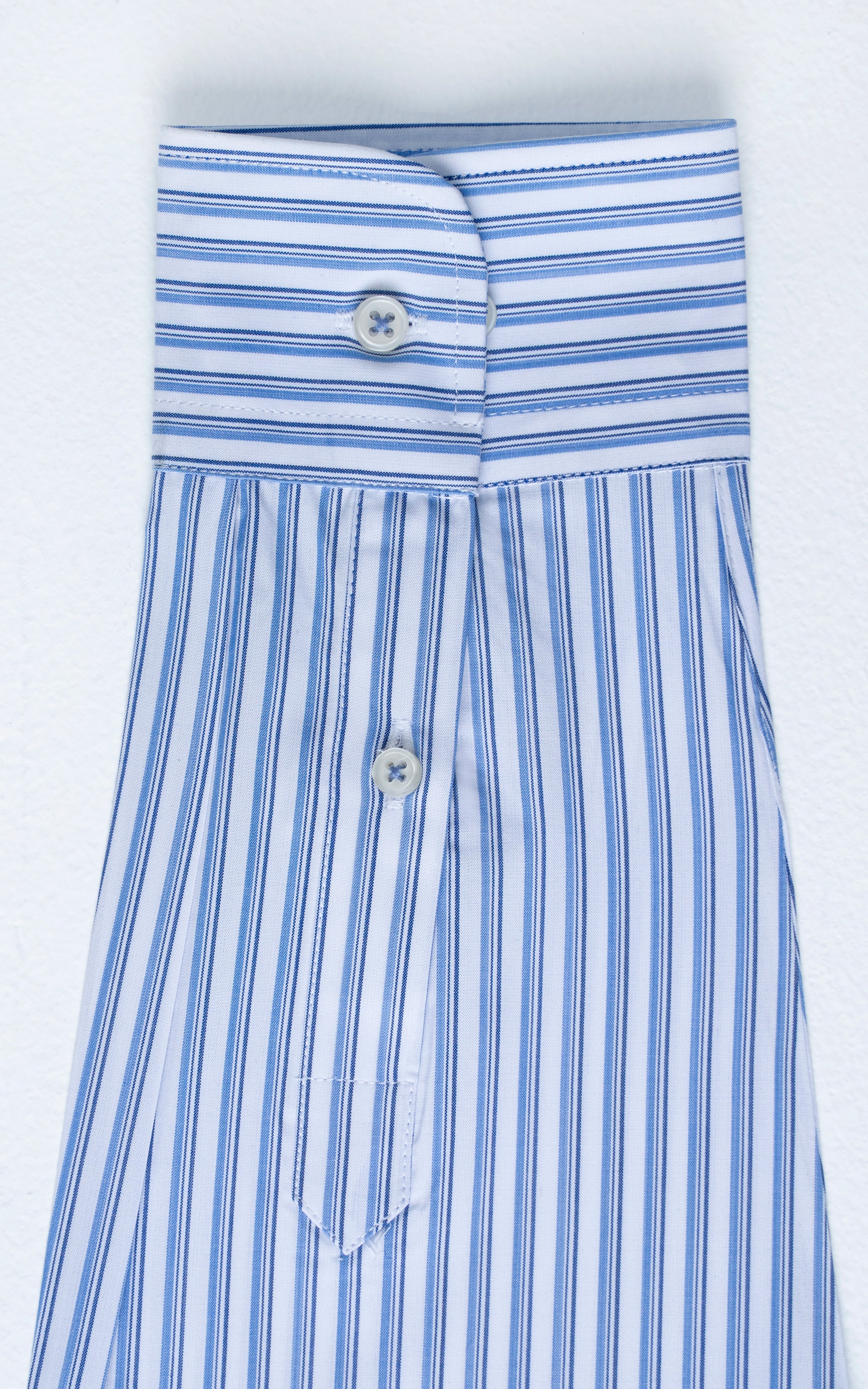 SEMI FORMAL SMART FIT STRIPED SHIRT WHITE SKY