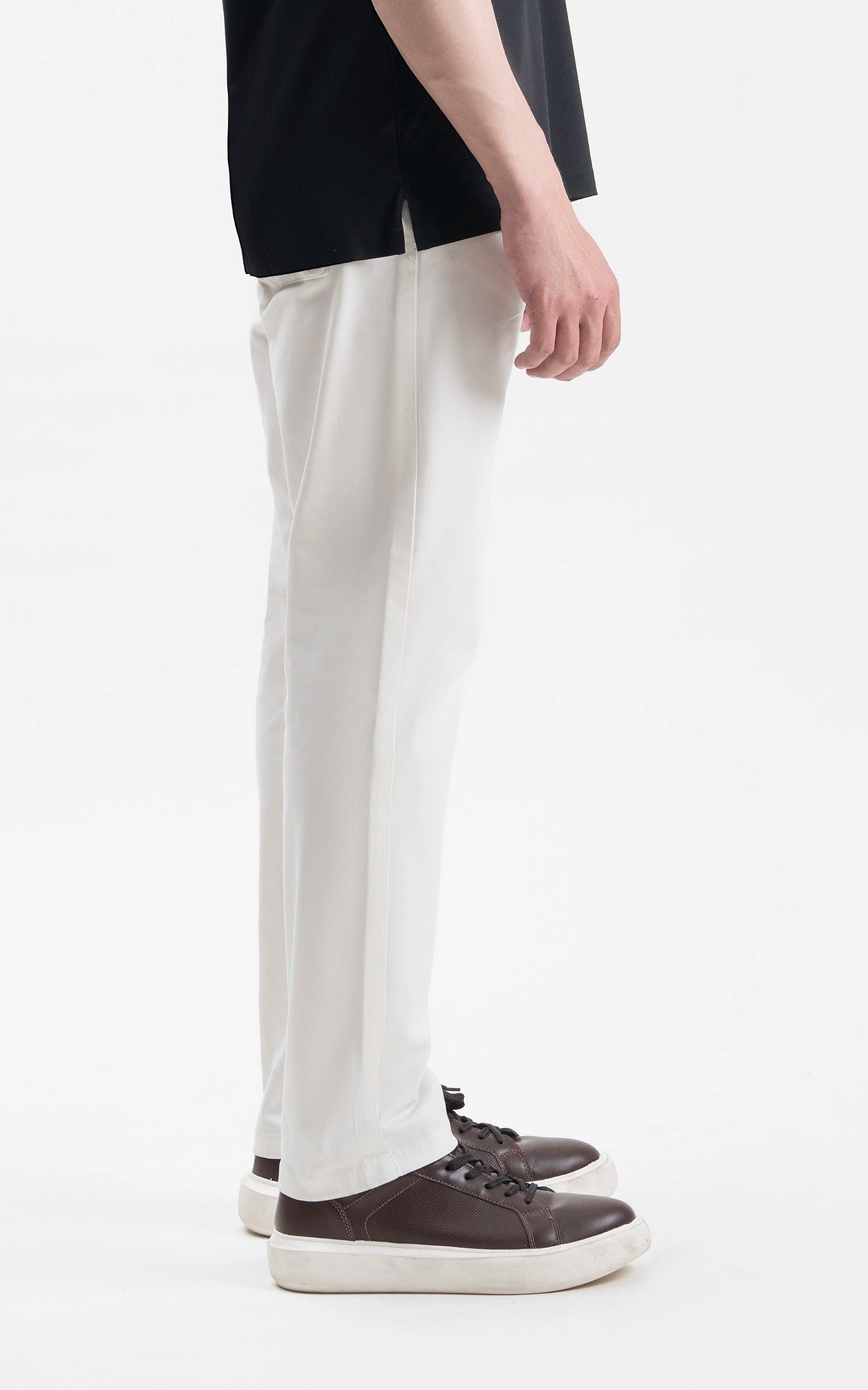 CASUAL PANT STRAIGHT FIT WHITE