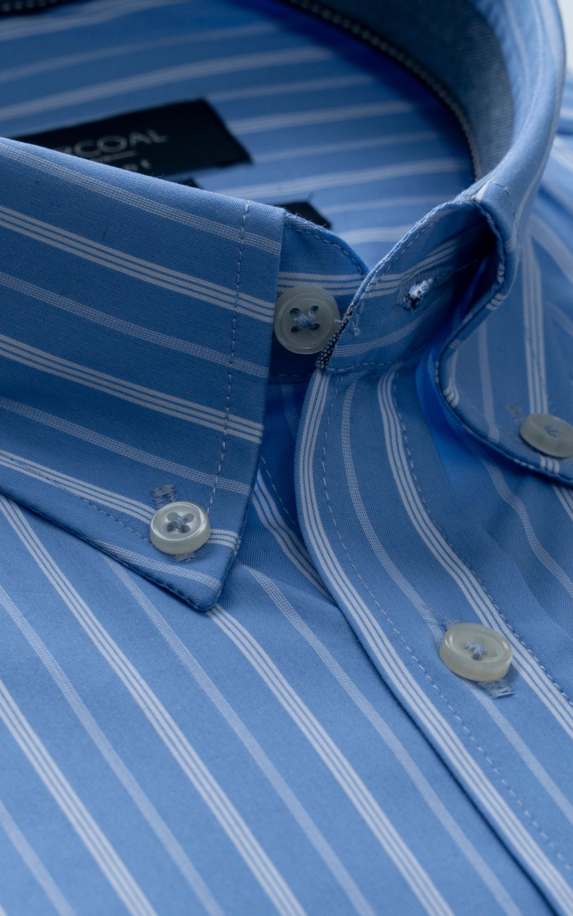 SEMI FORMAL SMART FIT STRIPED SHIRT BLUE WHITE
