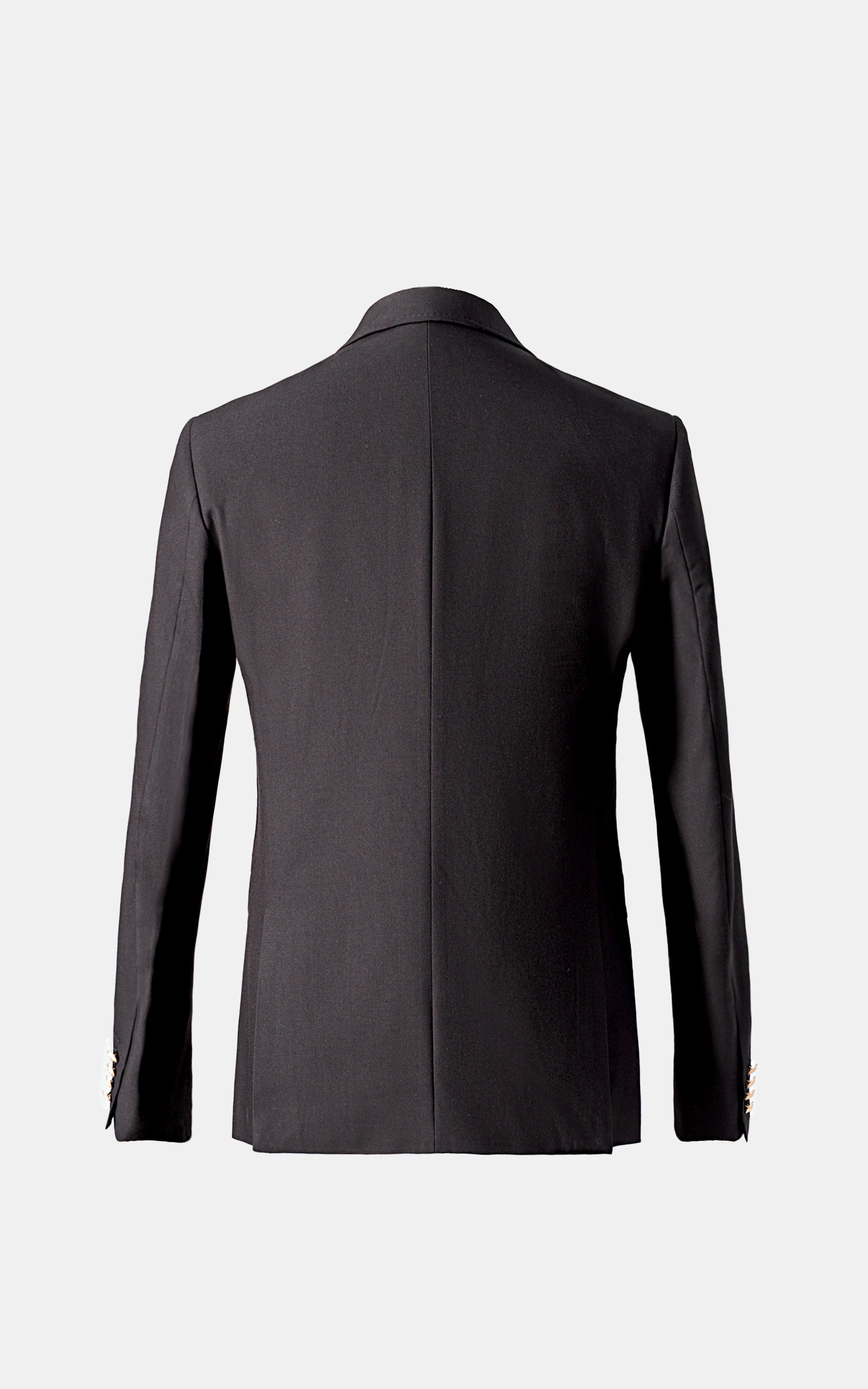 SIGNATURE DOUBLE BREASTED COAT BLACK