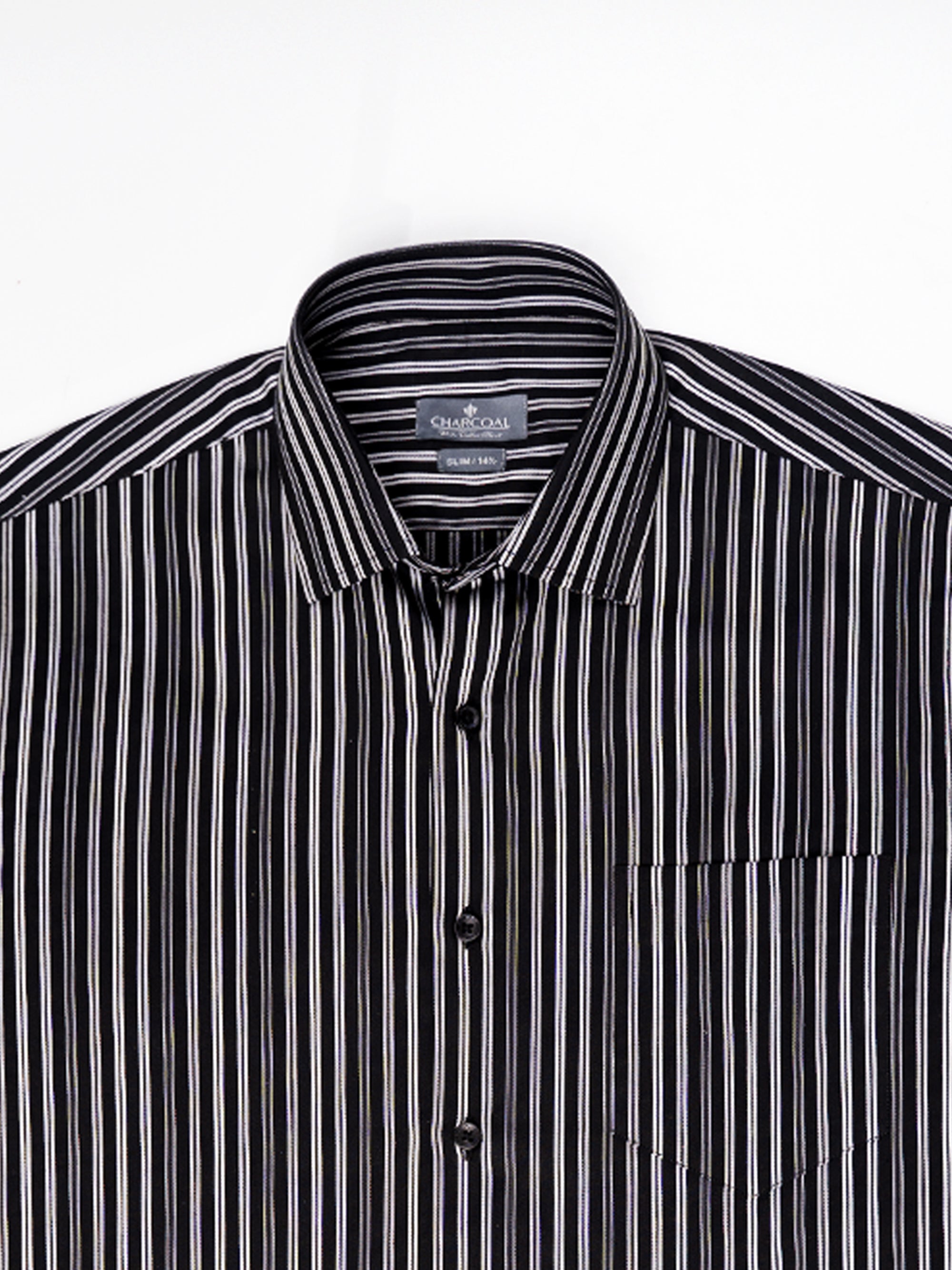 DRESS SHIRT BLACK / GREY