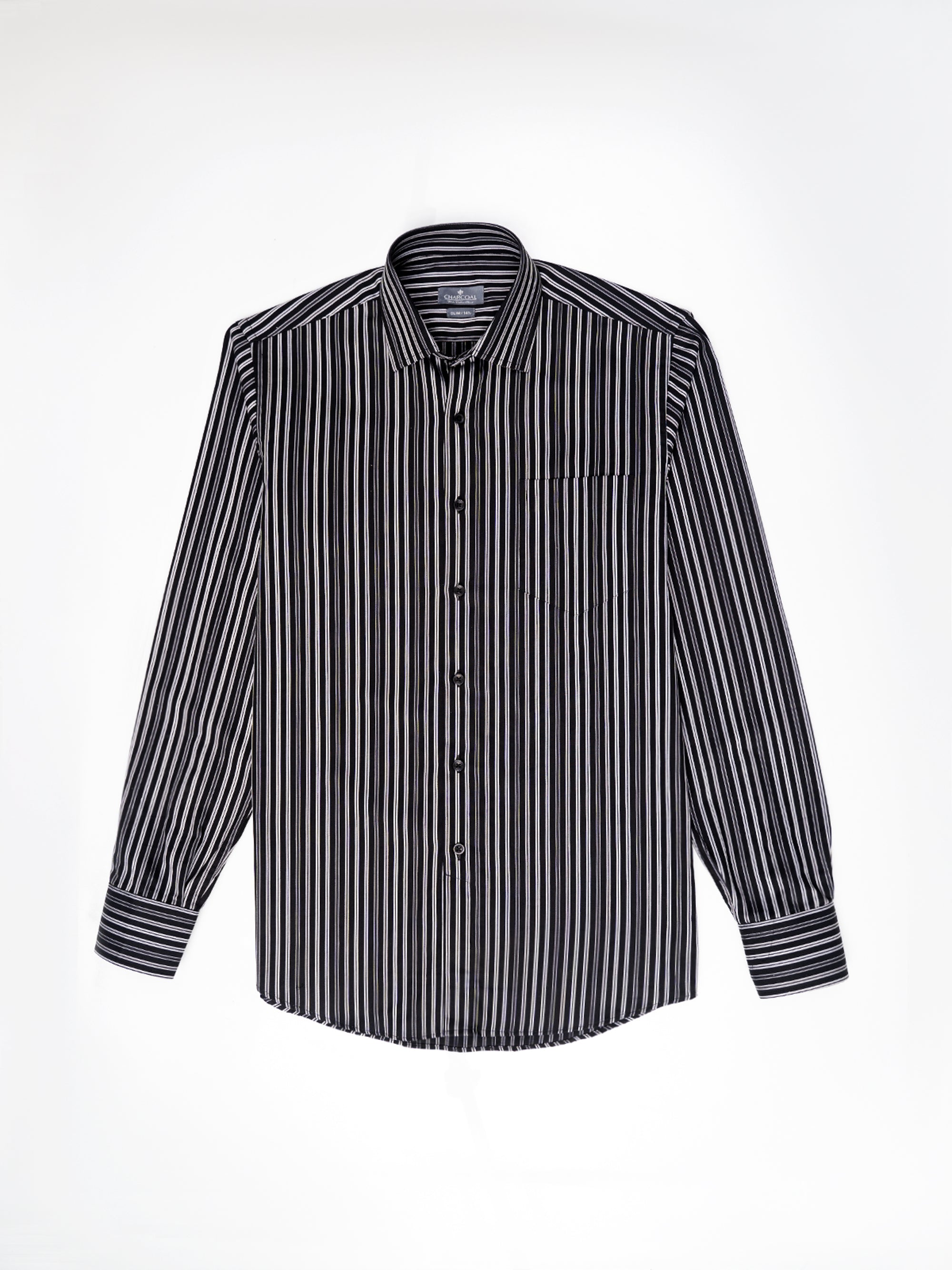 DRESS SHIRT BLACK / GREY