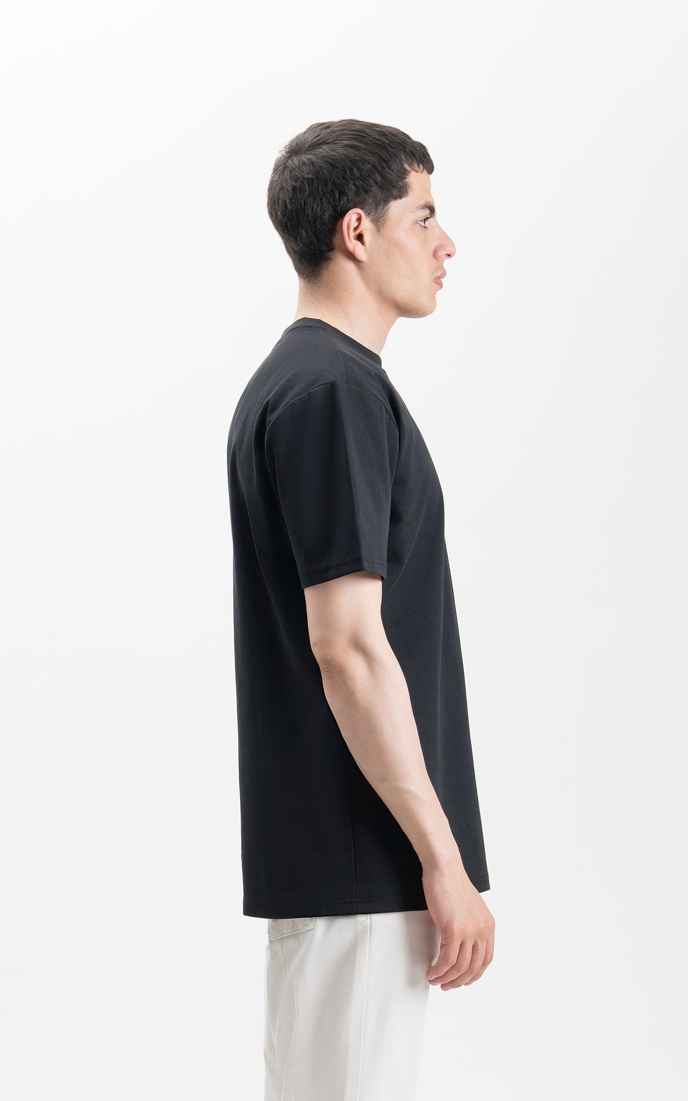 OVERSIZE FIT CREW NECK T-SHIRT BLACK