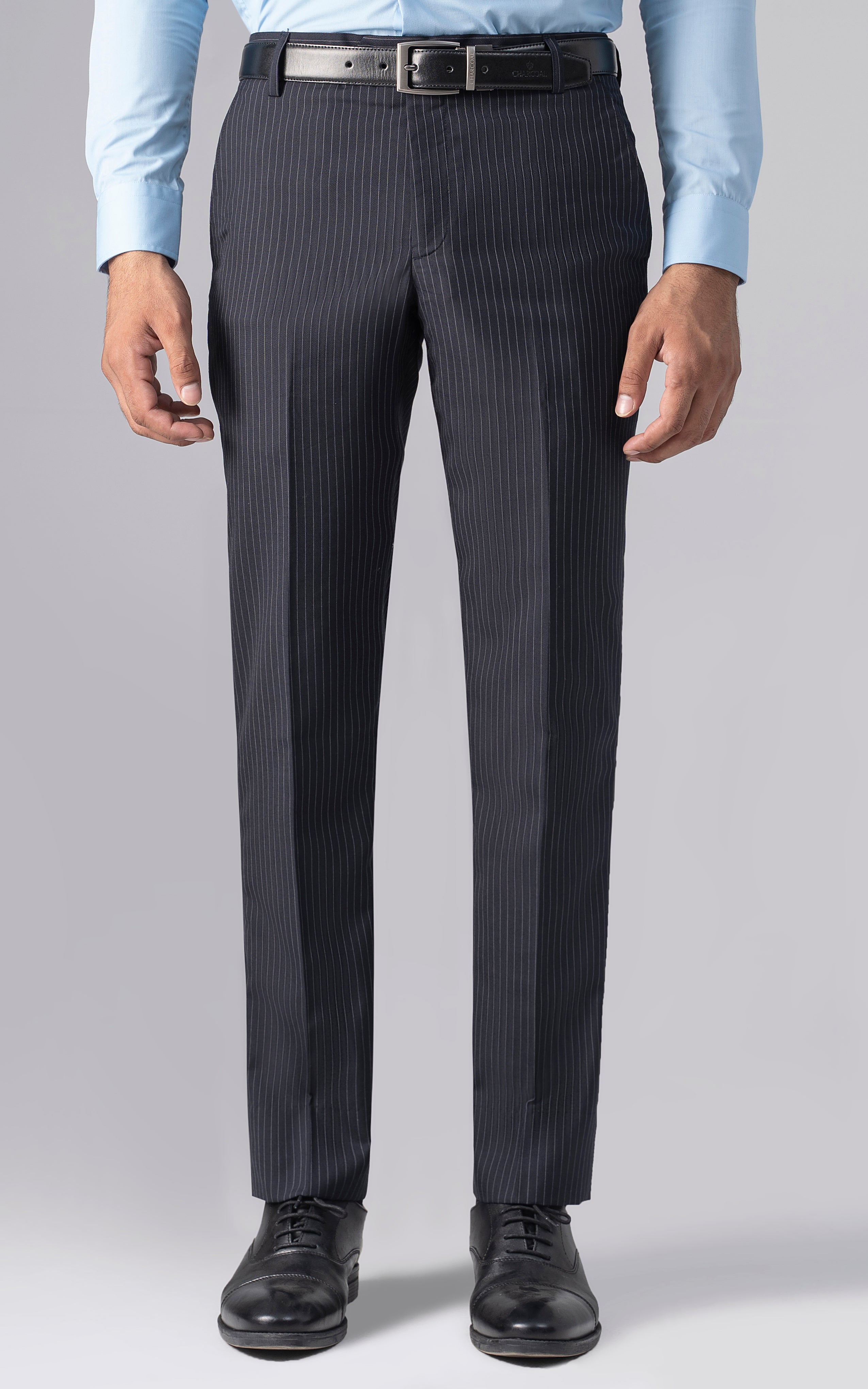 DRESS PANT SLIM FIT NAVY STRIPER