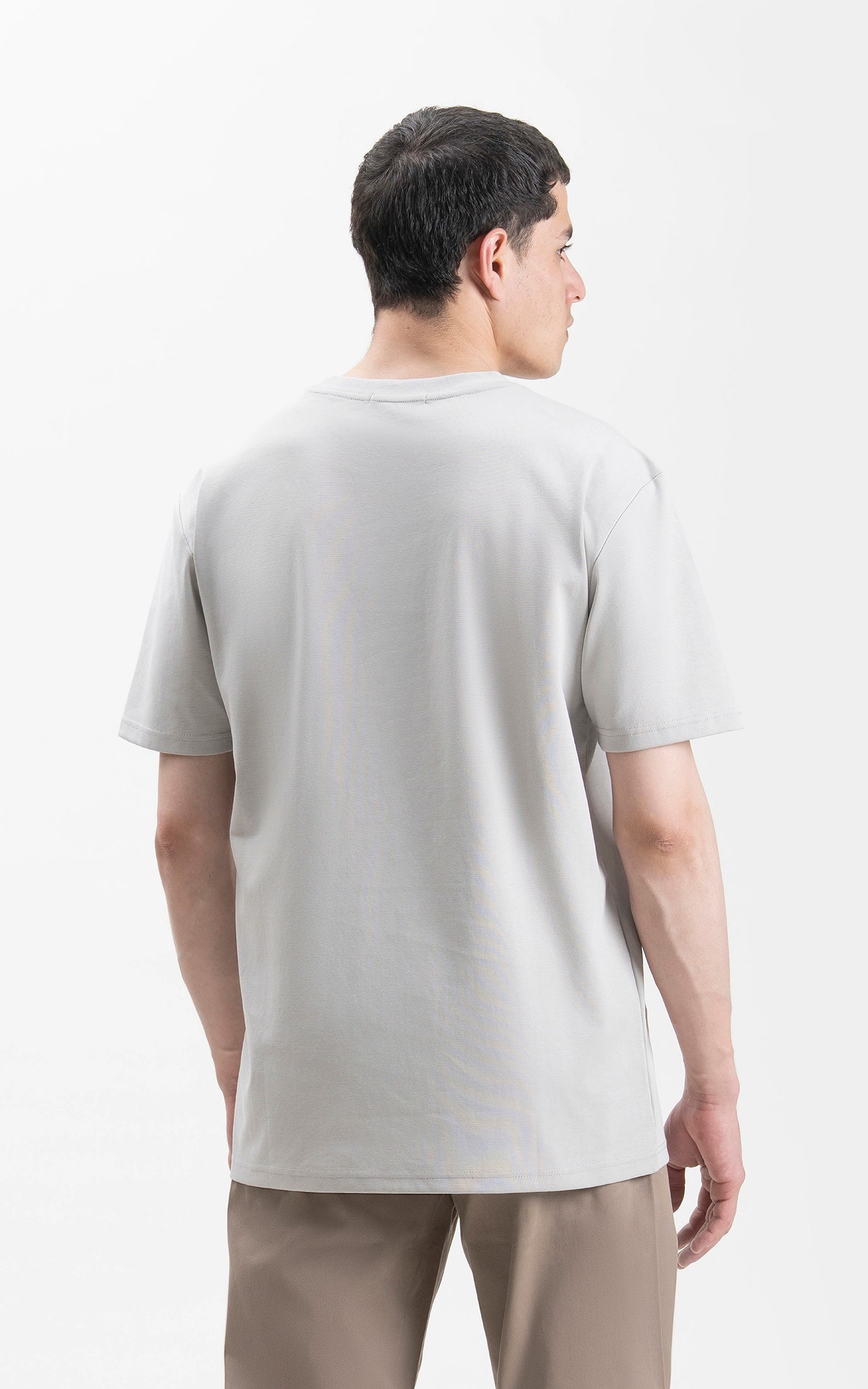 OVERSIZE FIT CREW NECK T-SHIRT ASH GREY