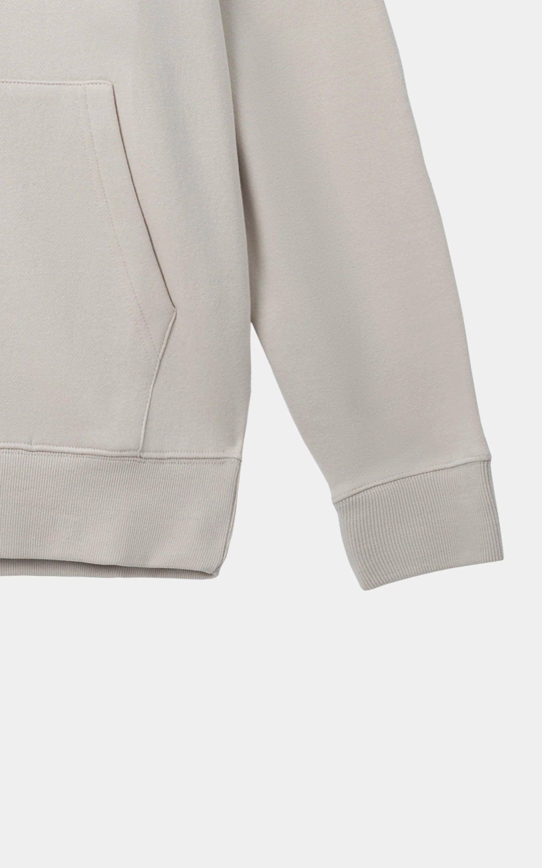 FLEECE EMBROIDERED  COLLARED BEIGE