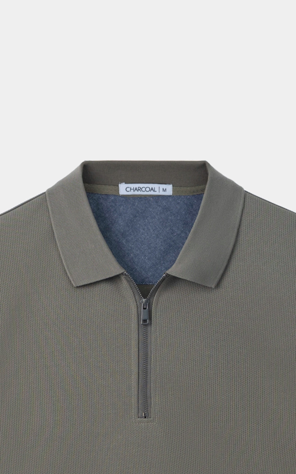 KNITTED TEXTURED POLO SHIRT GREEN