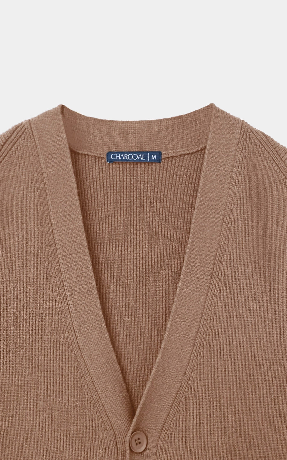 Sleeveless Cardigan Sweater camel