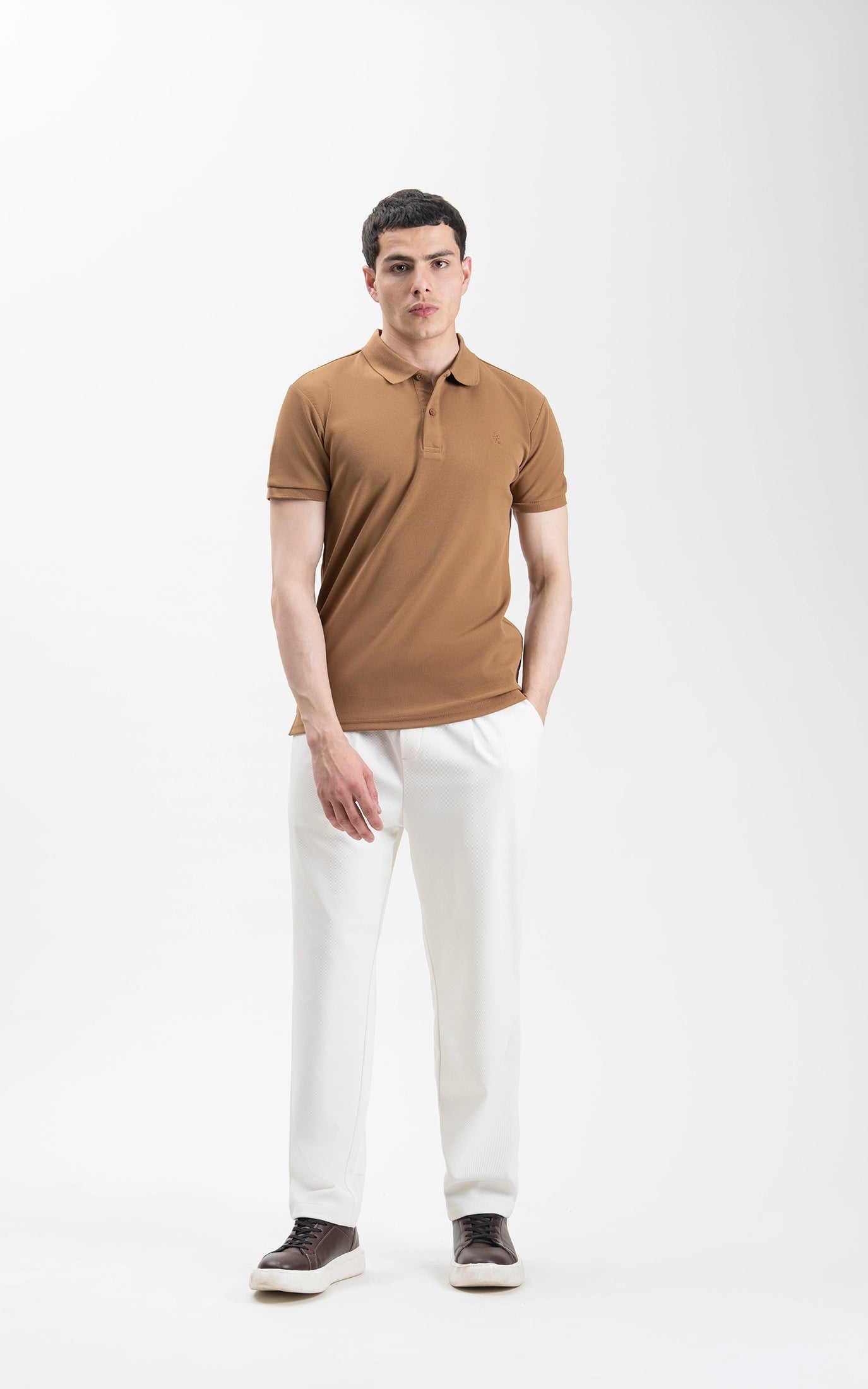 SMART FIT CLASSIC POLO SHIRT DARK KHAKI
