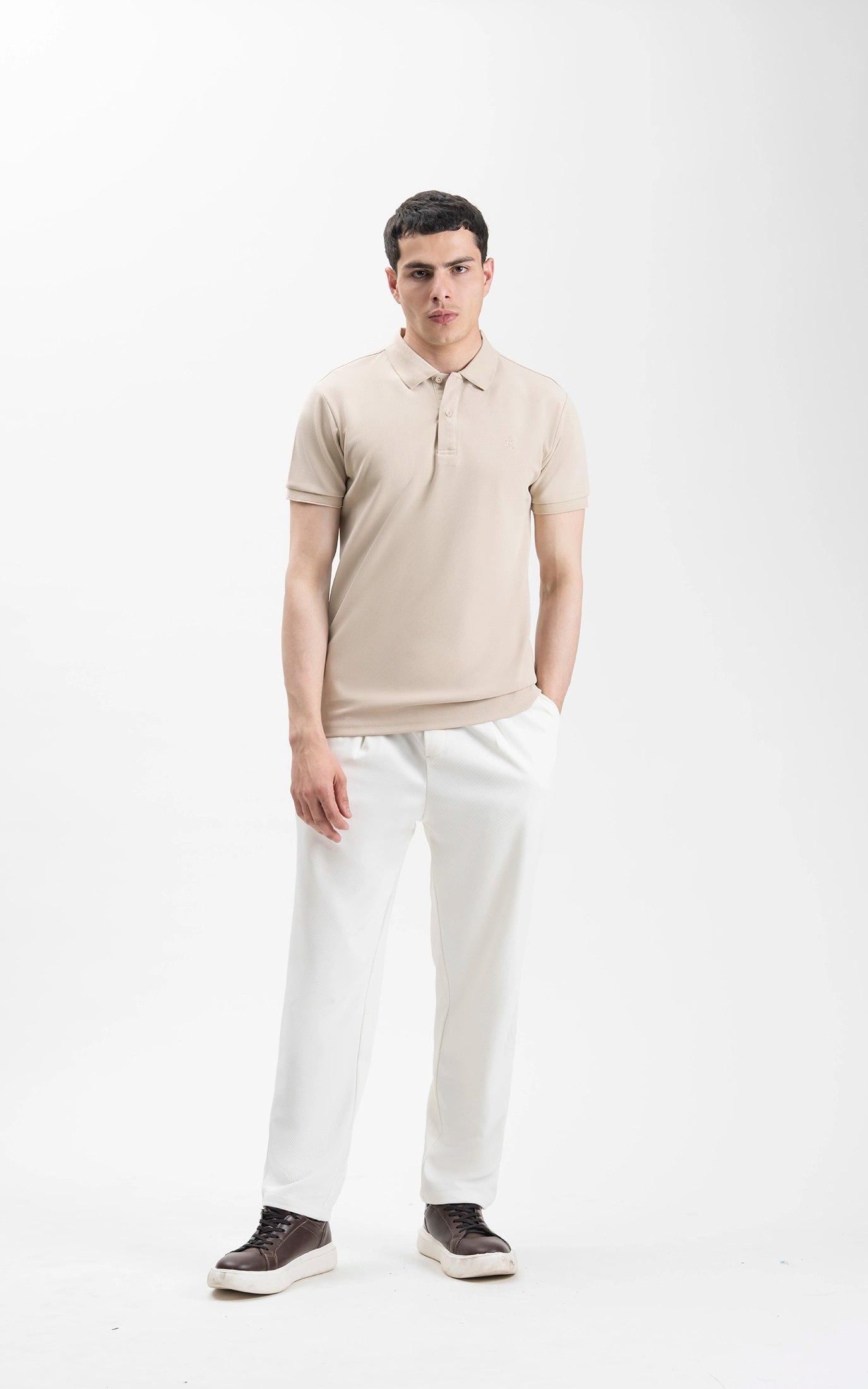 SMART FIT CLASSIC POLO SHIRT BEIGE