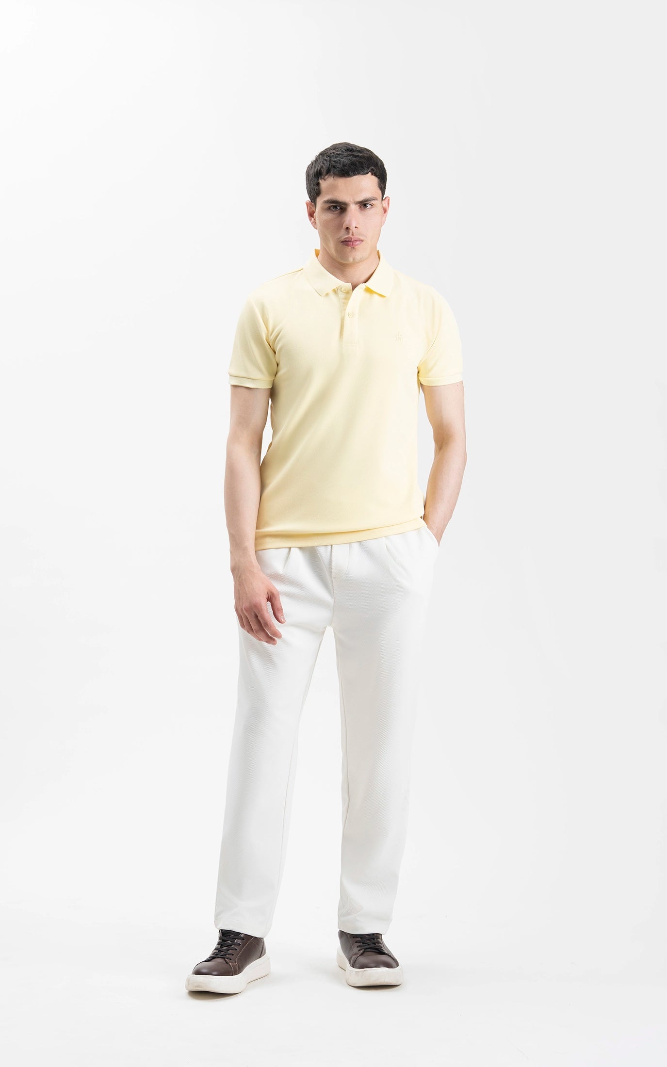 SMART FIT CLASSIC POLO SHIRT LIME YELLOW