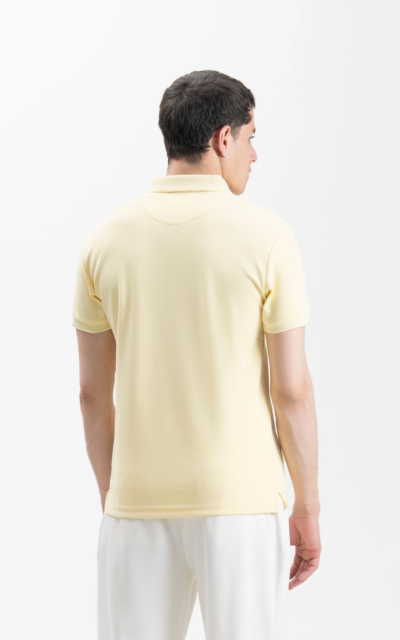 SMART FIT CLASSIC POLO SHIRT LIME YELLOW