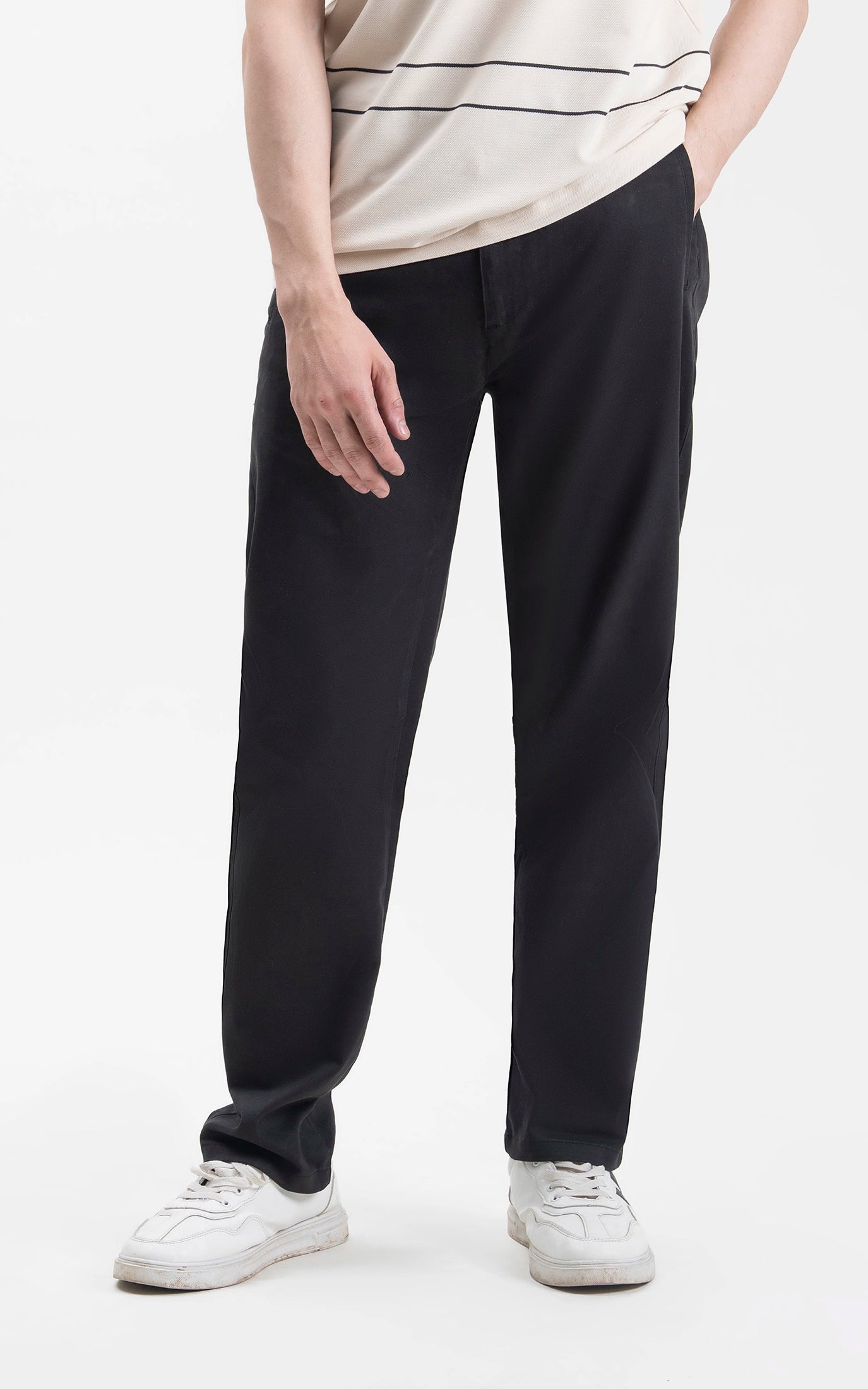 CASUAL PANT REGULAR FIT BLACK