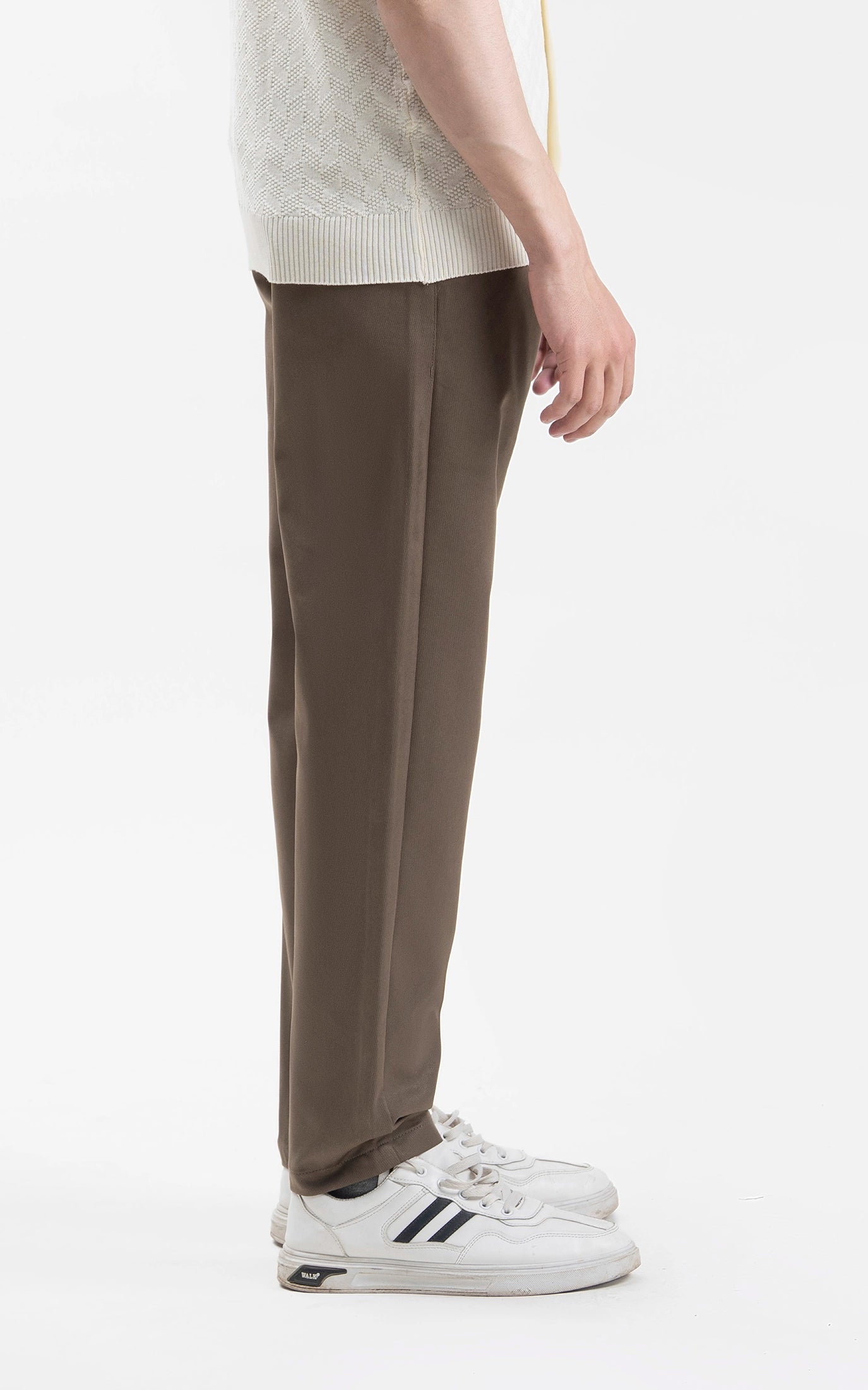 CASUAL PANT REGULAR FIT BROWN