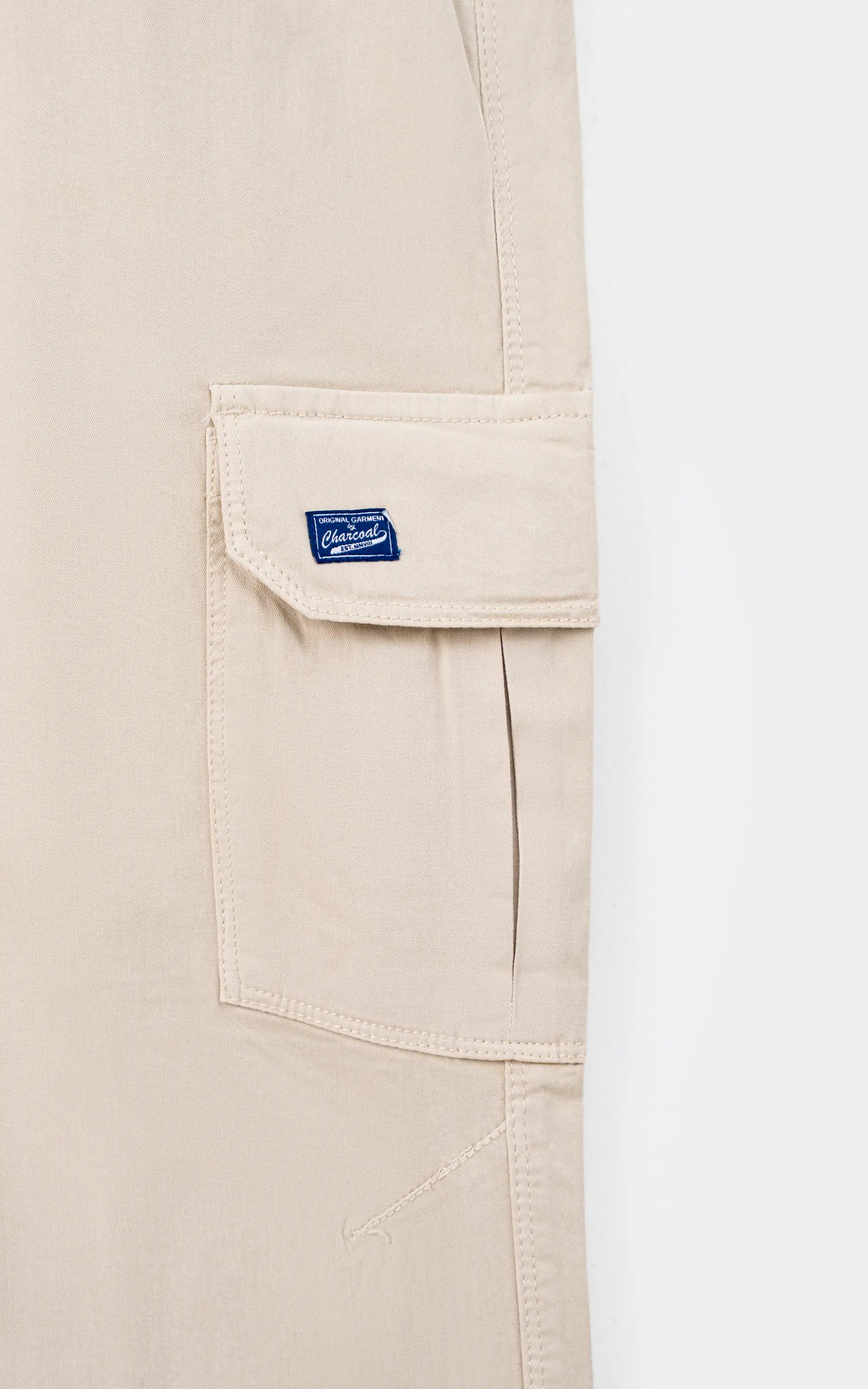 STRAIGHT FIT CARGO TROUSER  BEIGE
