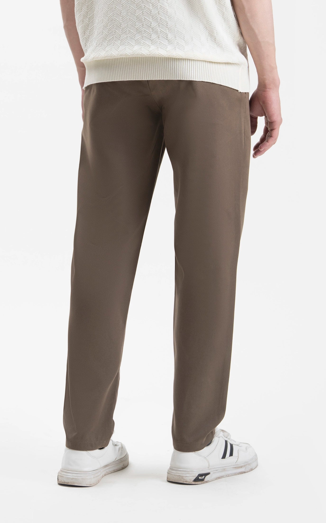 CASUAL PANT REGULAR FIT BROWN